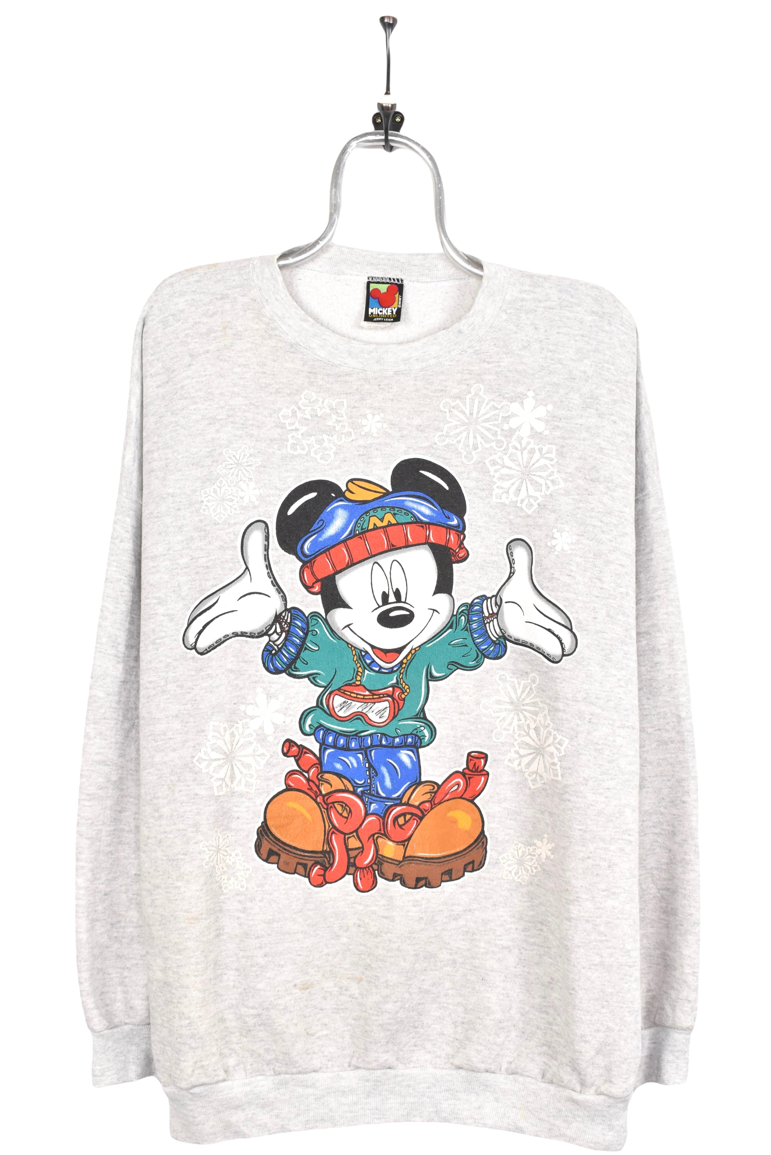 Vintage Mickey Mouse sweatshirt, Disney grey graphic crewneck - AU XXXL DISNEY / CARTOON