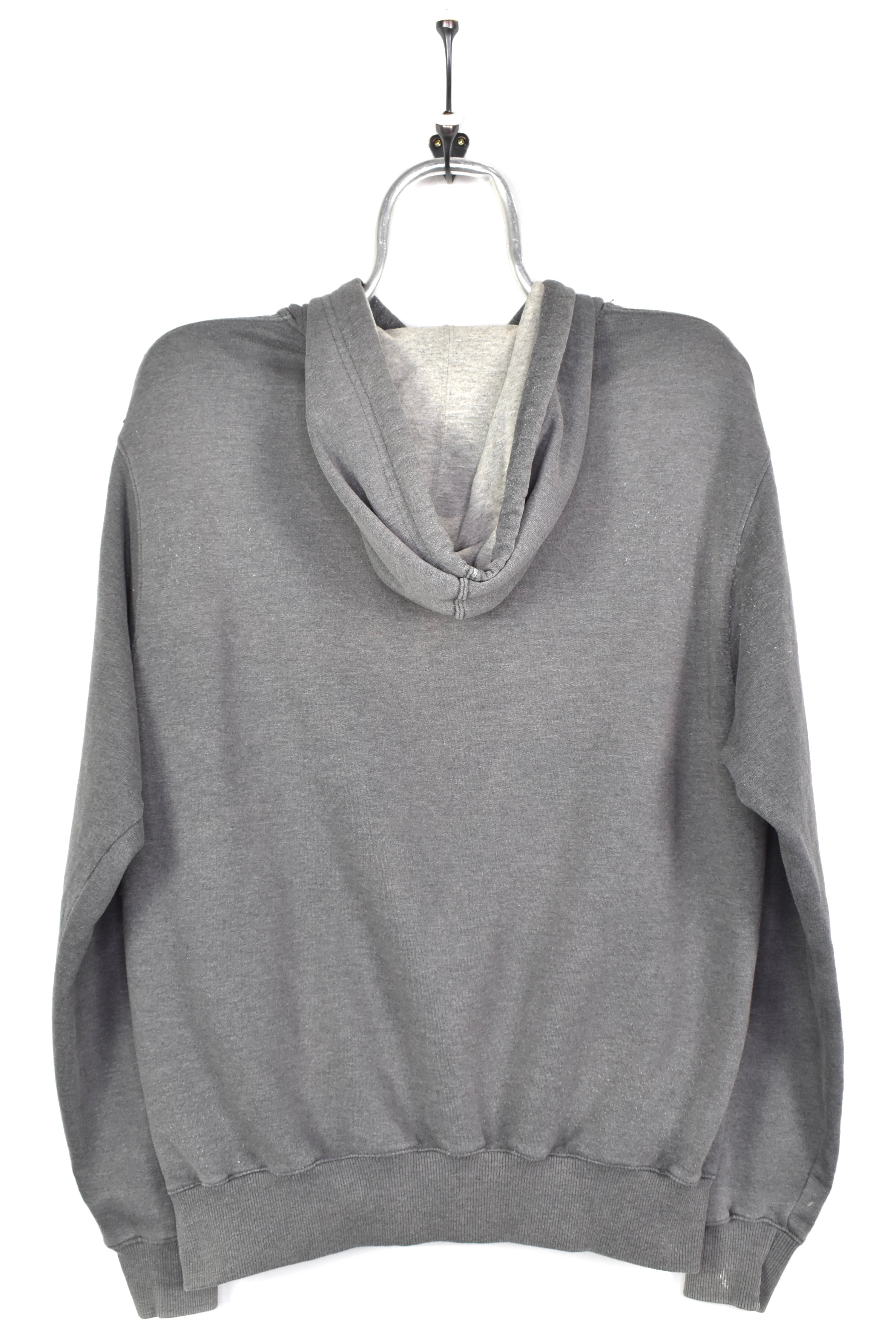 VINTAGE CHAMPION EMBROIDERED GREY HOODIE | MEDIUM CHAMPION