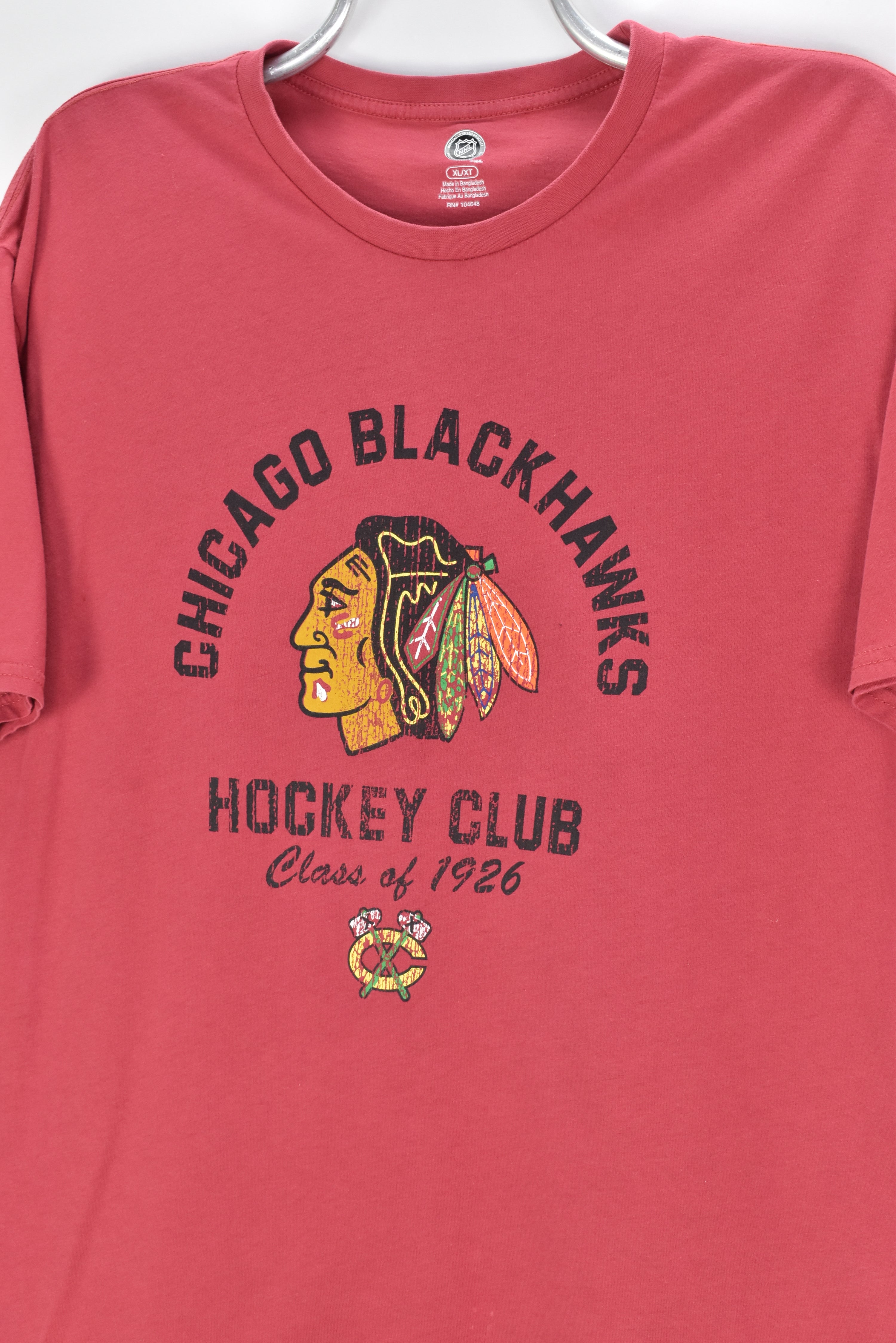 VINTAGE NHL CHICAGO BLACKHAWKS CORAL T-SHIRT | XL PRO SPORT