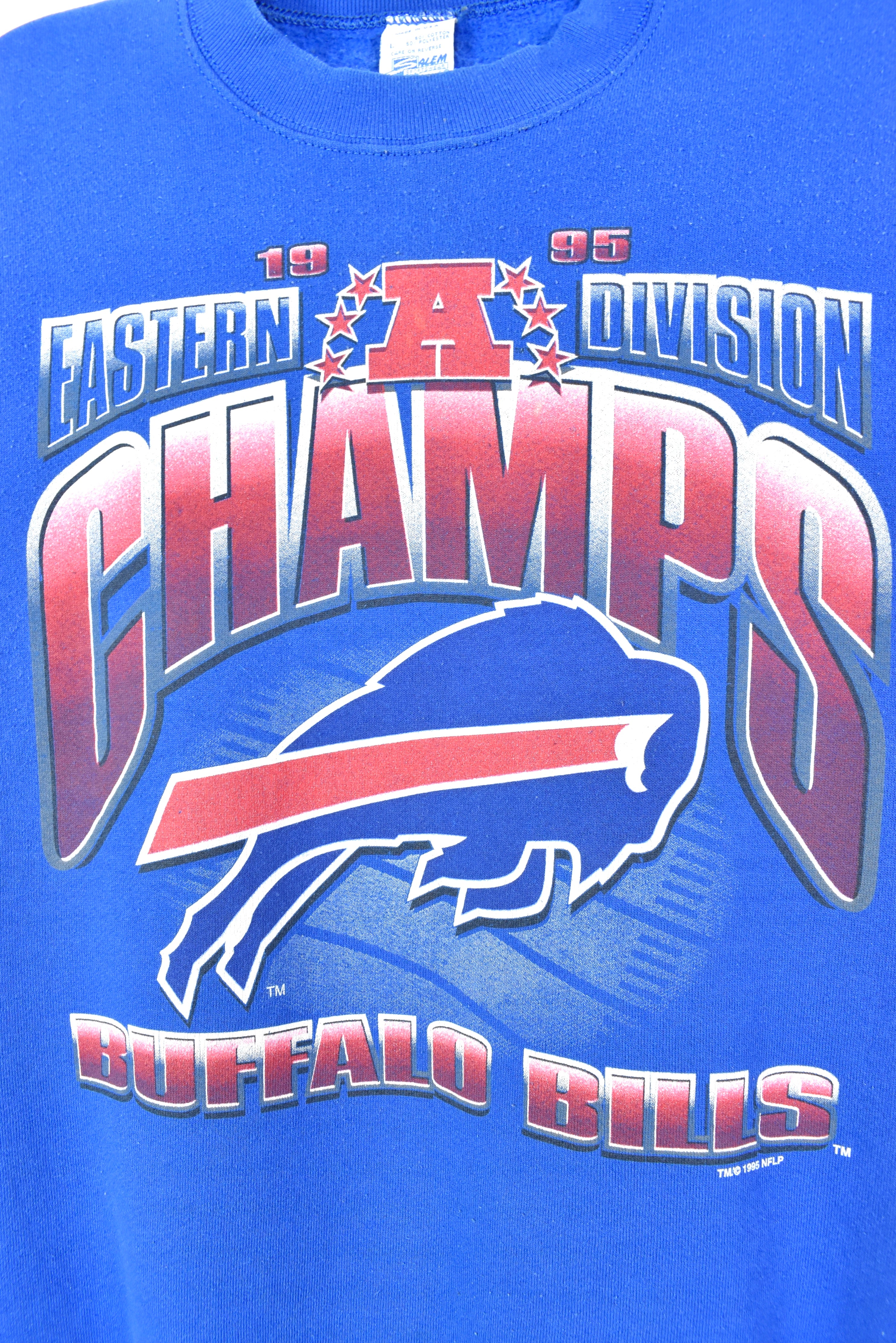 VINTAGE 1995 NFL BUFFALO BILLS BLUE SWEATSHIRT | XL PRO SPORT