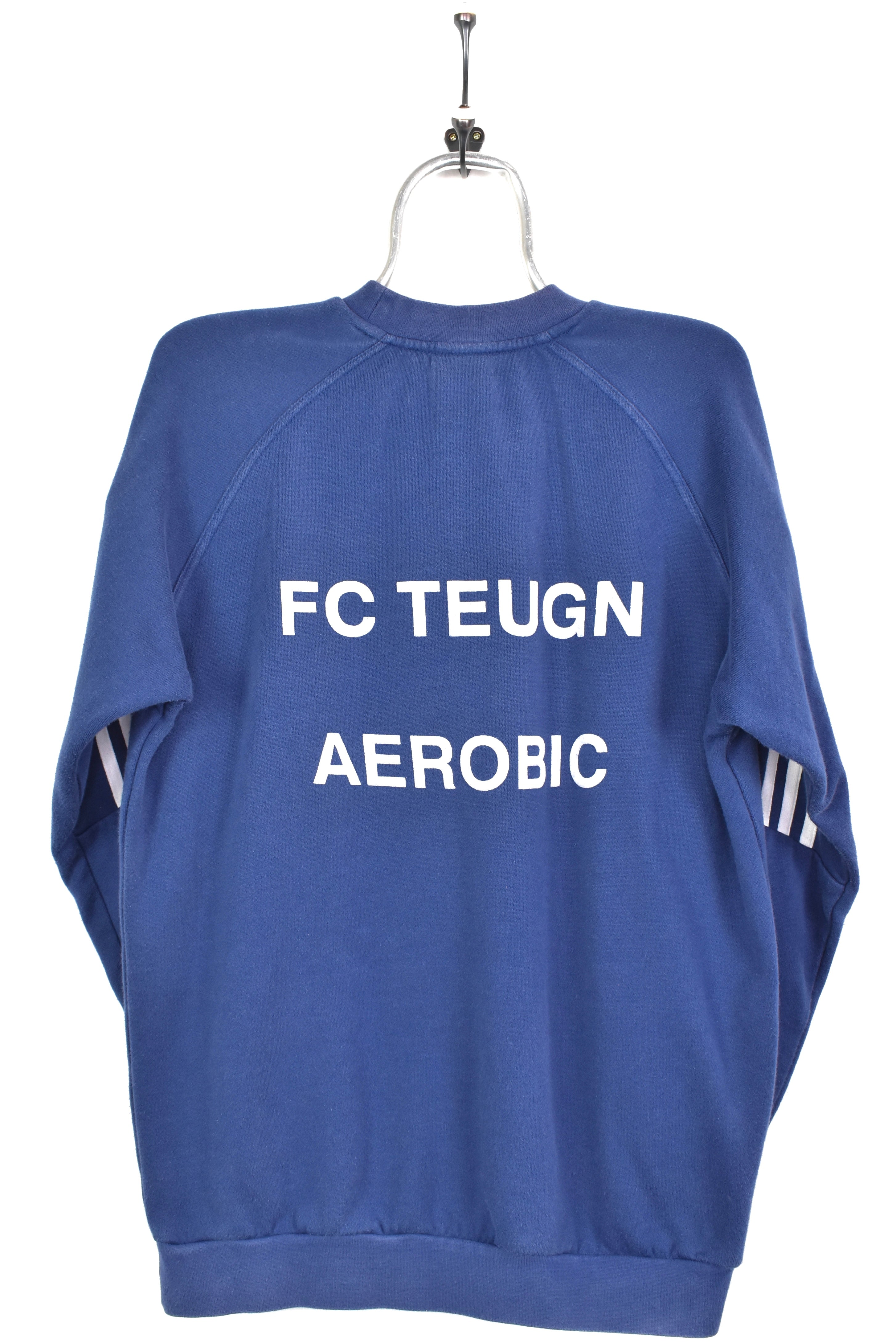 VINTAGE ADIDAS EMBROIDERED NAVY SWEATSHIRT | LARGE ADIDAS