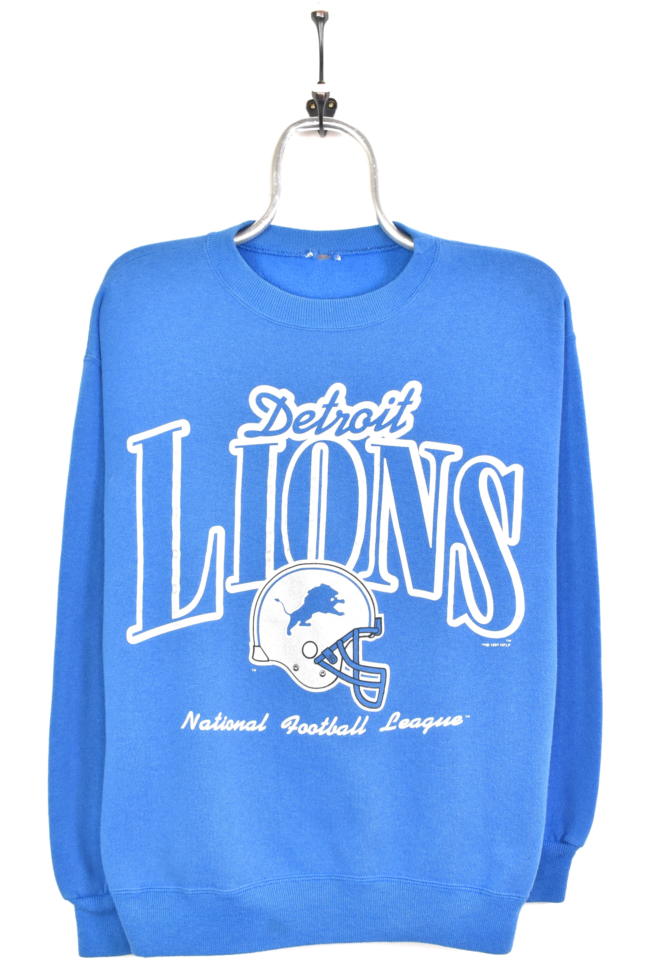 Vintage 1997 NFL Detroit Lions blue sweatshirt | Large PRO SPORT
