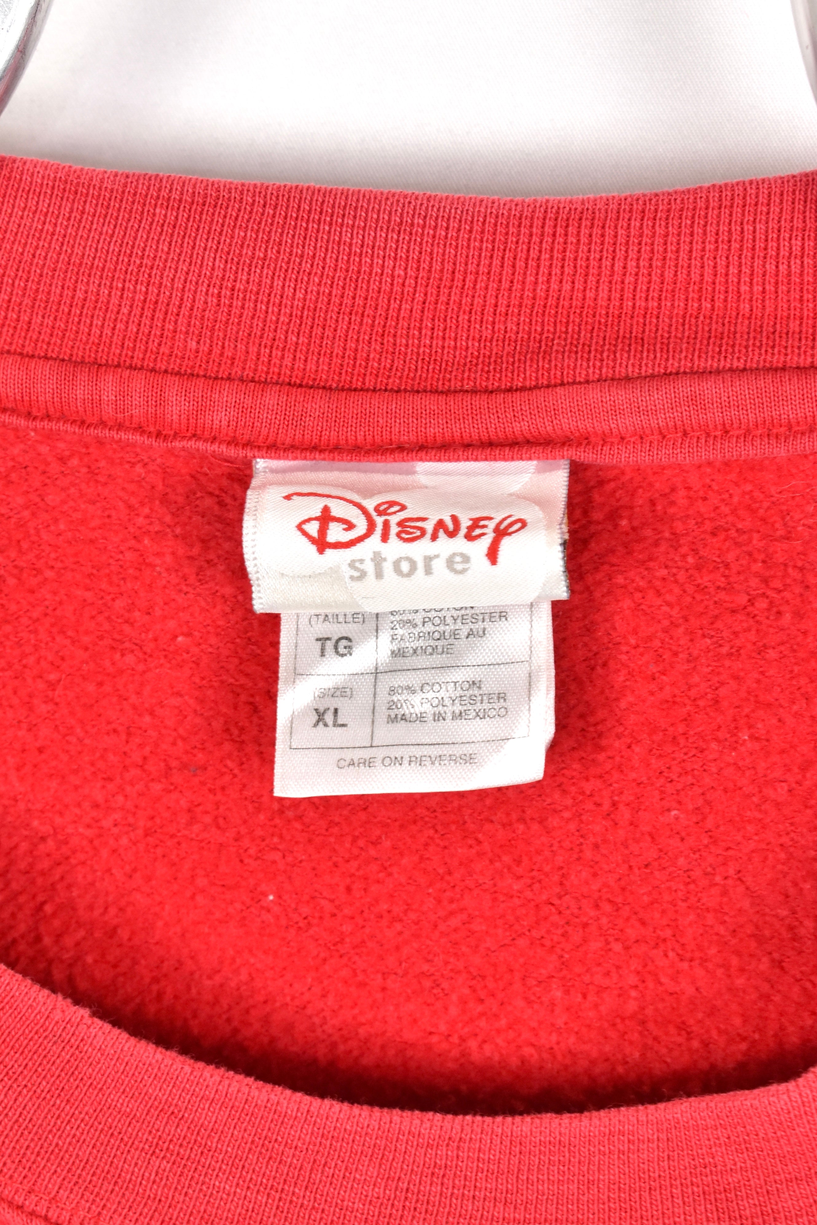 Vintage Mickey Mouse sweatshirt, Disney red graphic crewneck - AU XXL DISNEY / CARTOON