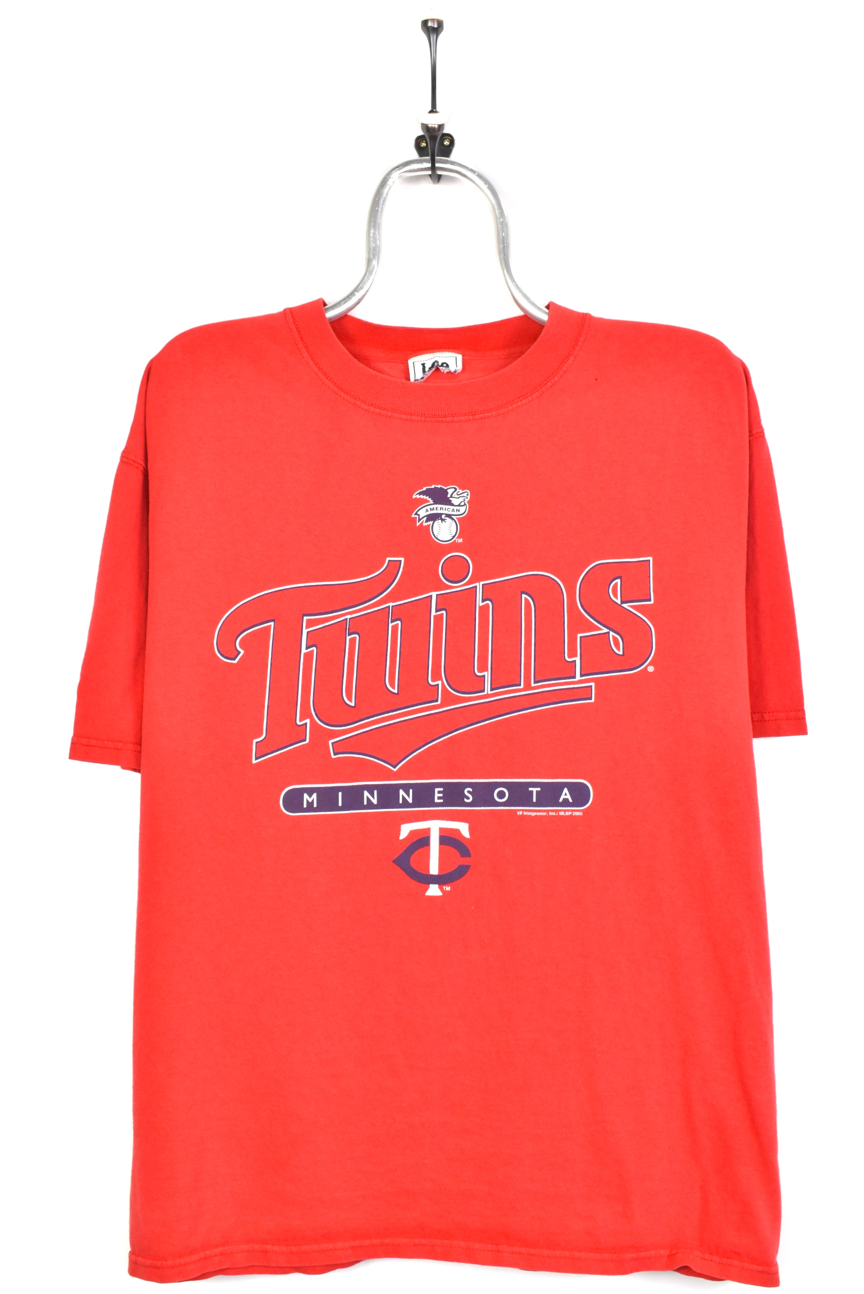 Vintage Minnesota twins shirt, MLB American baseball graphic tee - large, red PRO SPORT