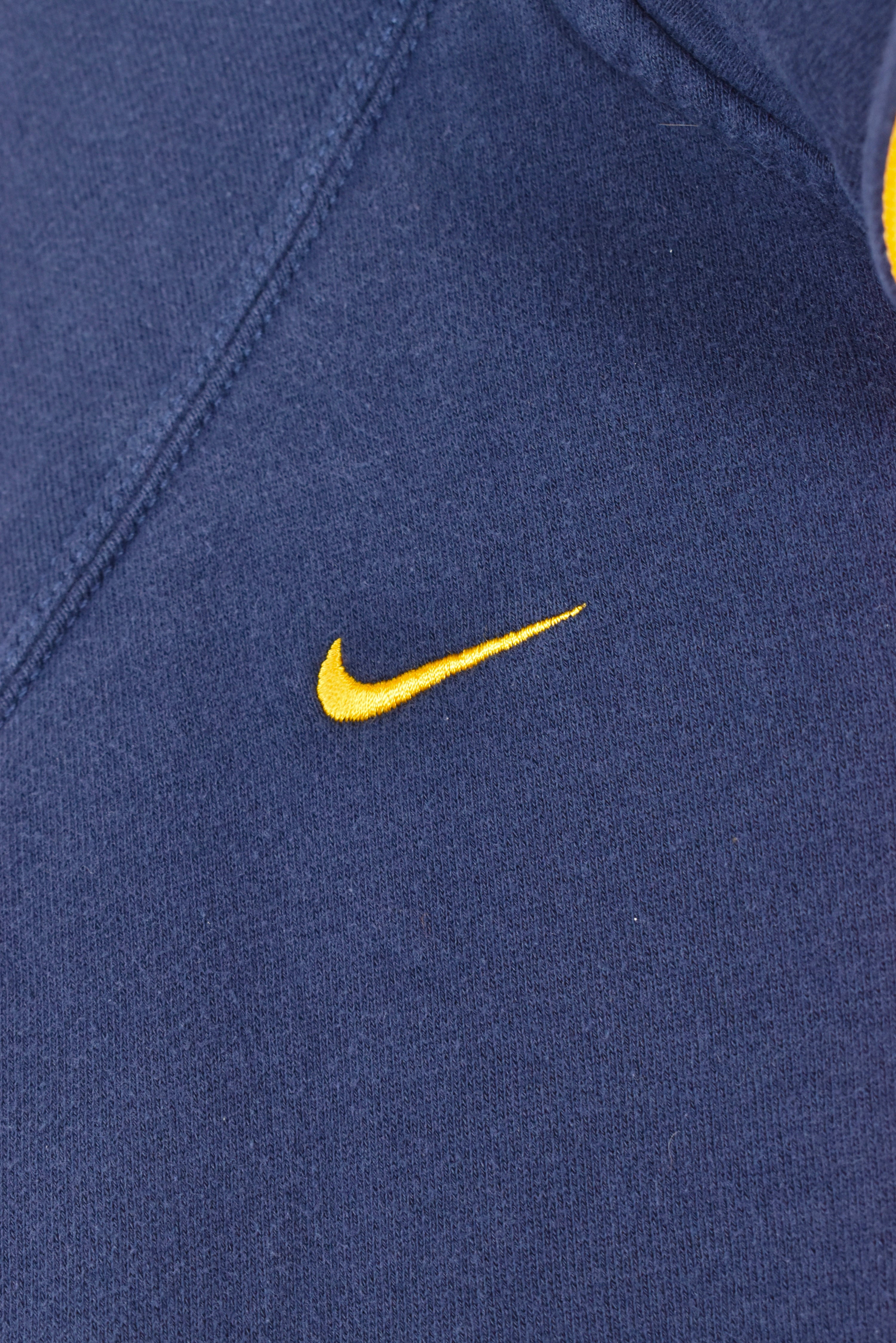 Vintage West Virginia University sweatshirt, blue 1/4 zip embroidered jumper - AU L COLLEGE