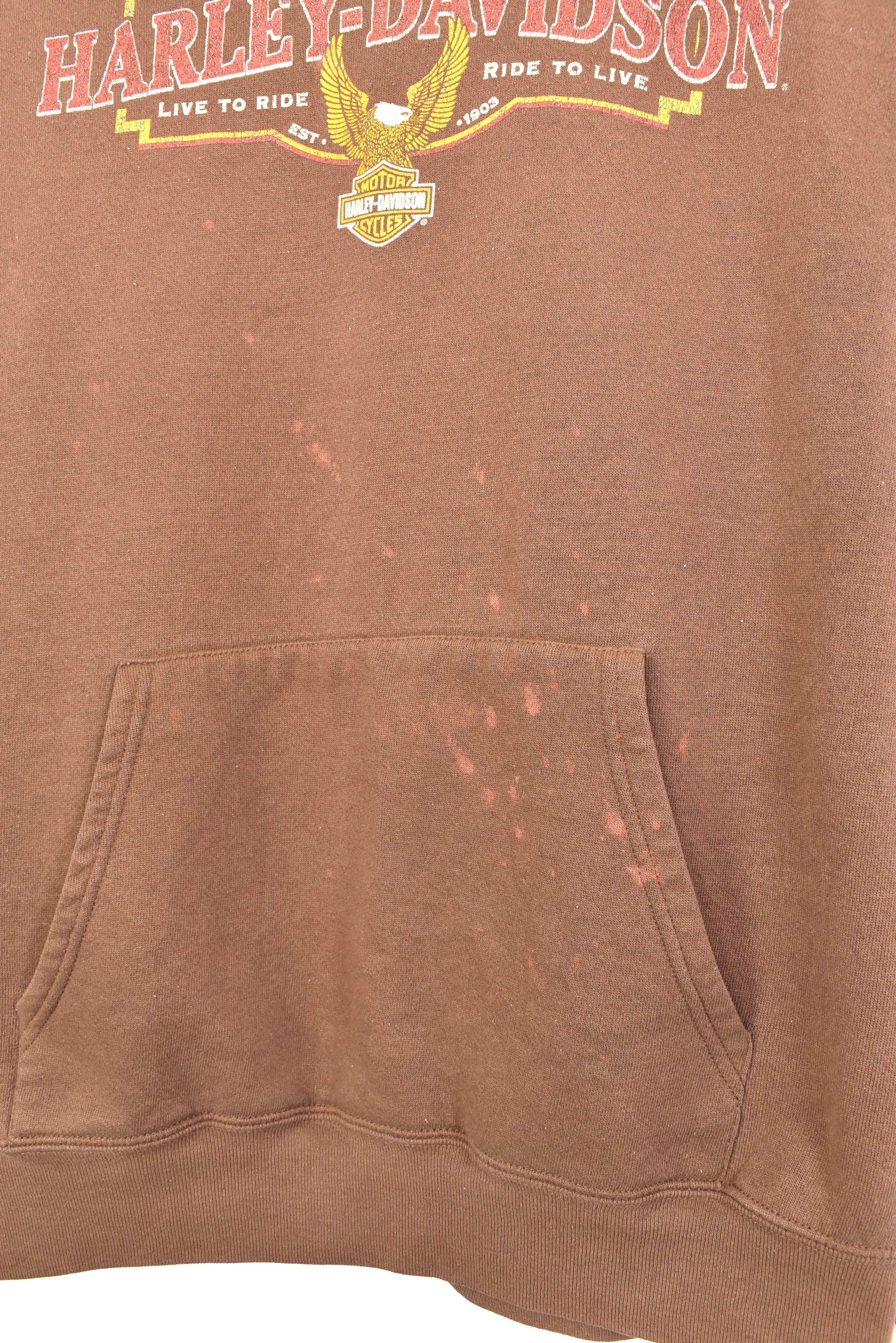 Vintage Harley Davidson brown hoodie | XL HARLEY DAVIDSON