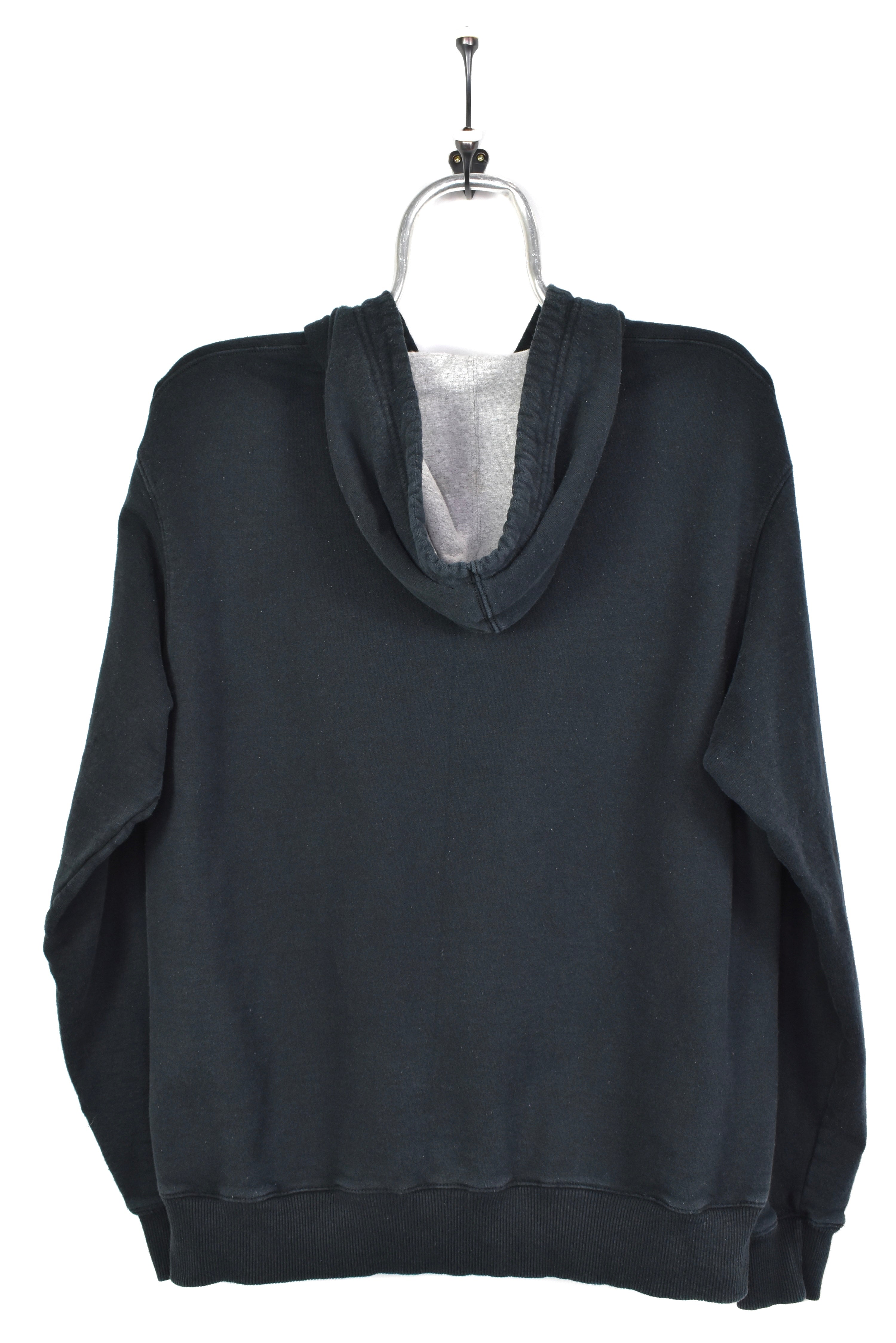 VINTAGE CHAMPION EMBROIDERED BLACK HOODIE | MEDIUM CHAMPION