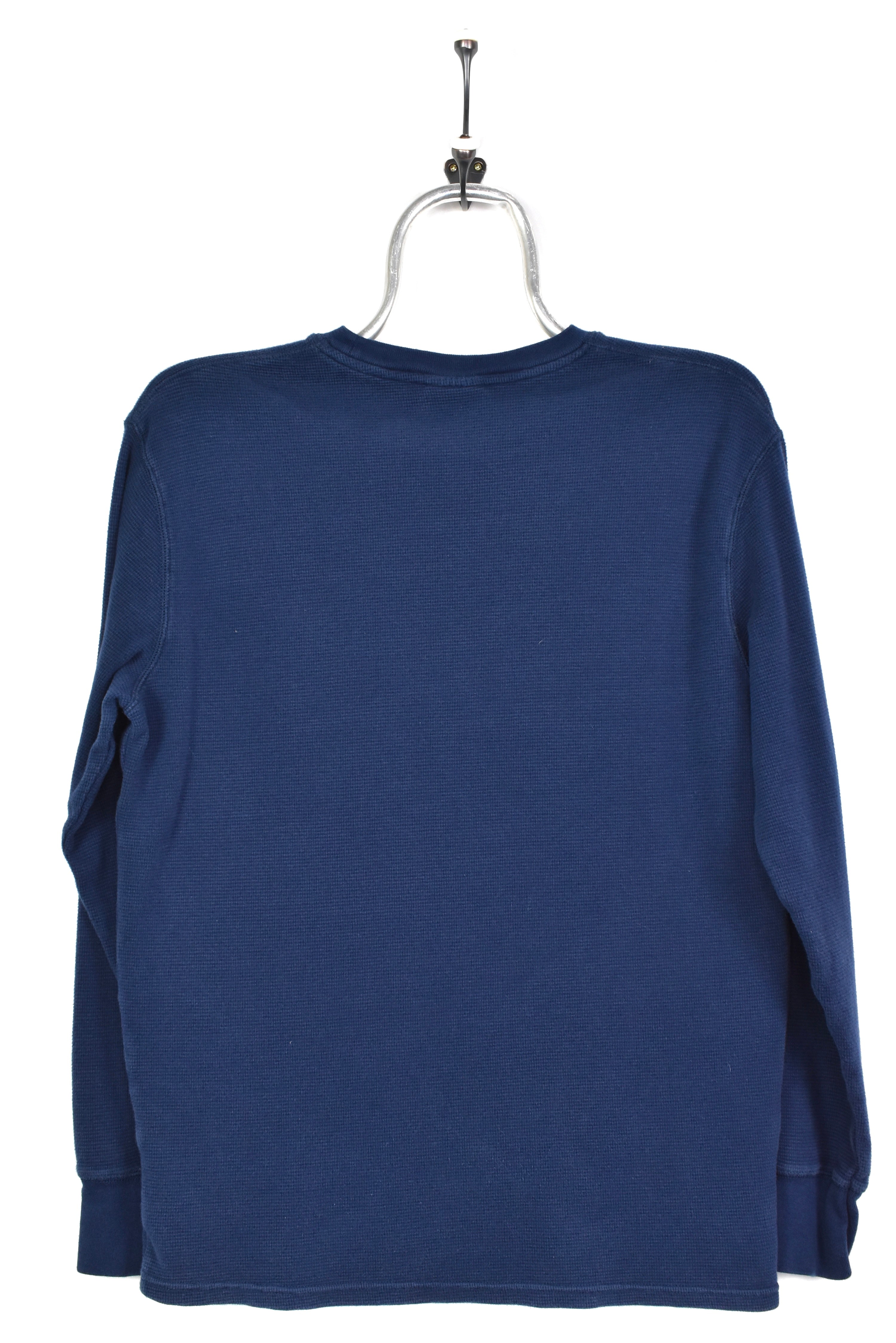 VINTAGE RALPH LAUREN LONG SLEEVE NAVY T-SHIRT | MEDIUM RALPH LAUREN