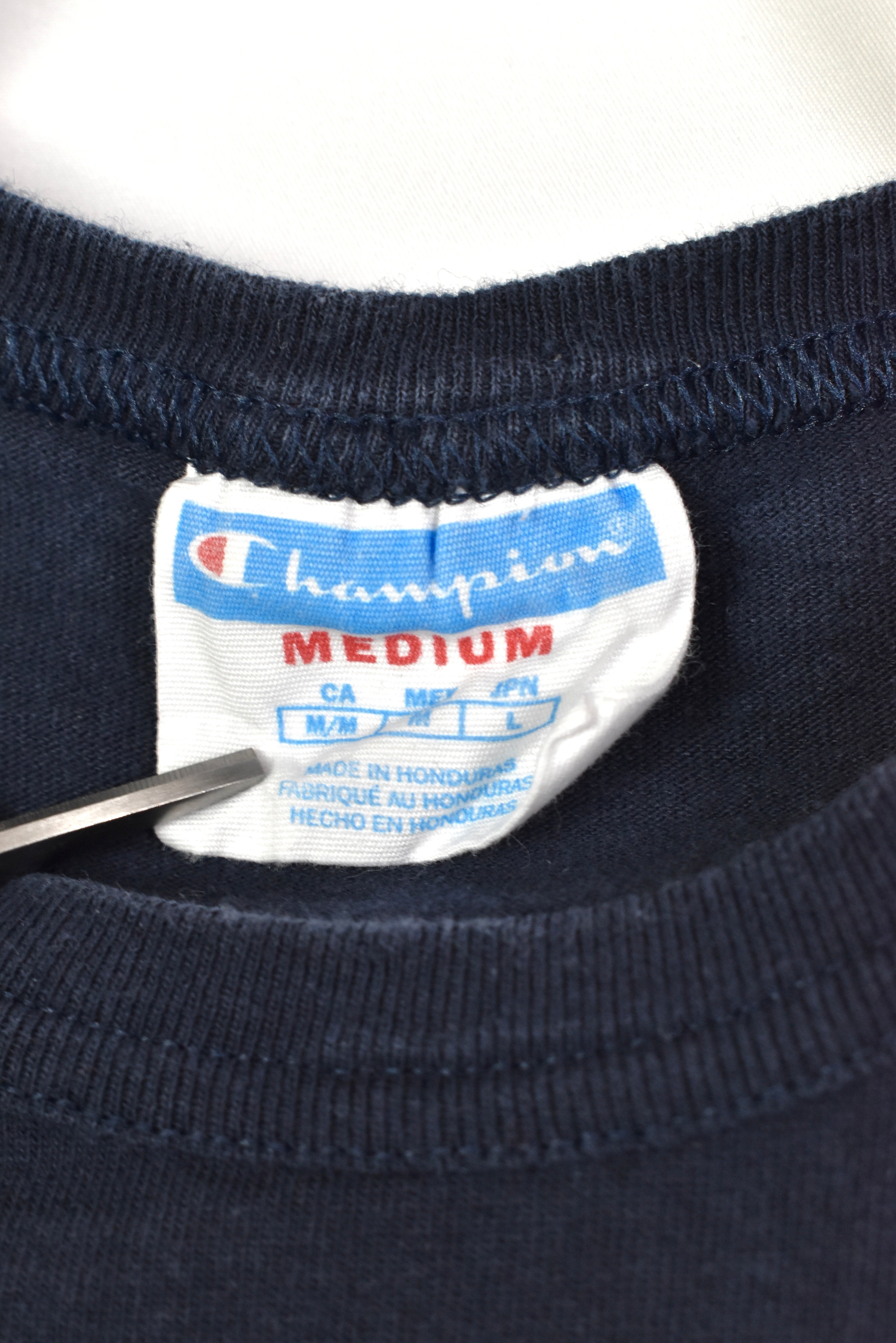 Vintage Champion embroidered shirt - small, black CHAMPION