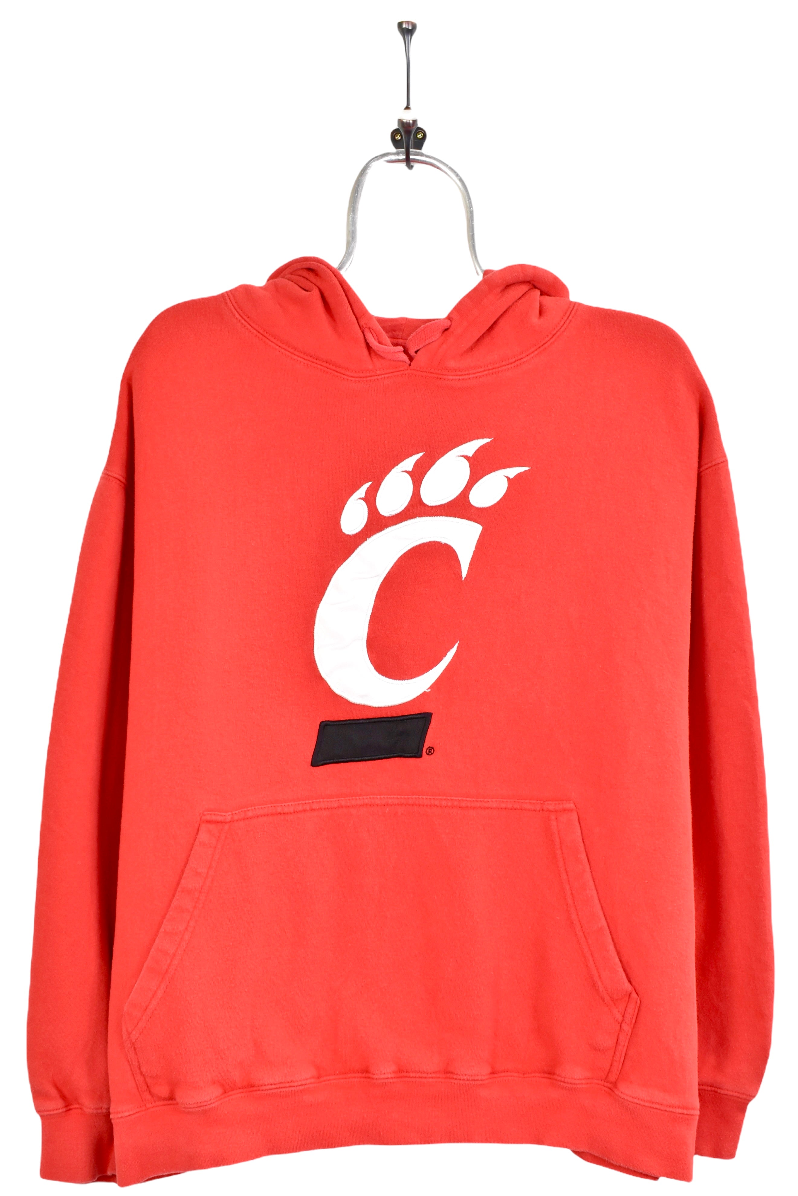 Vintage Cincinnati University Bears embroidered red hoodie | Large COLLEGE