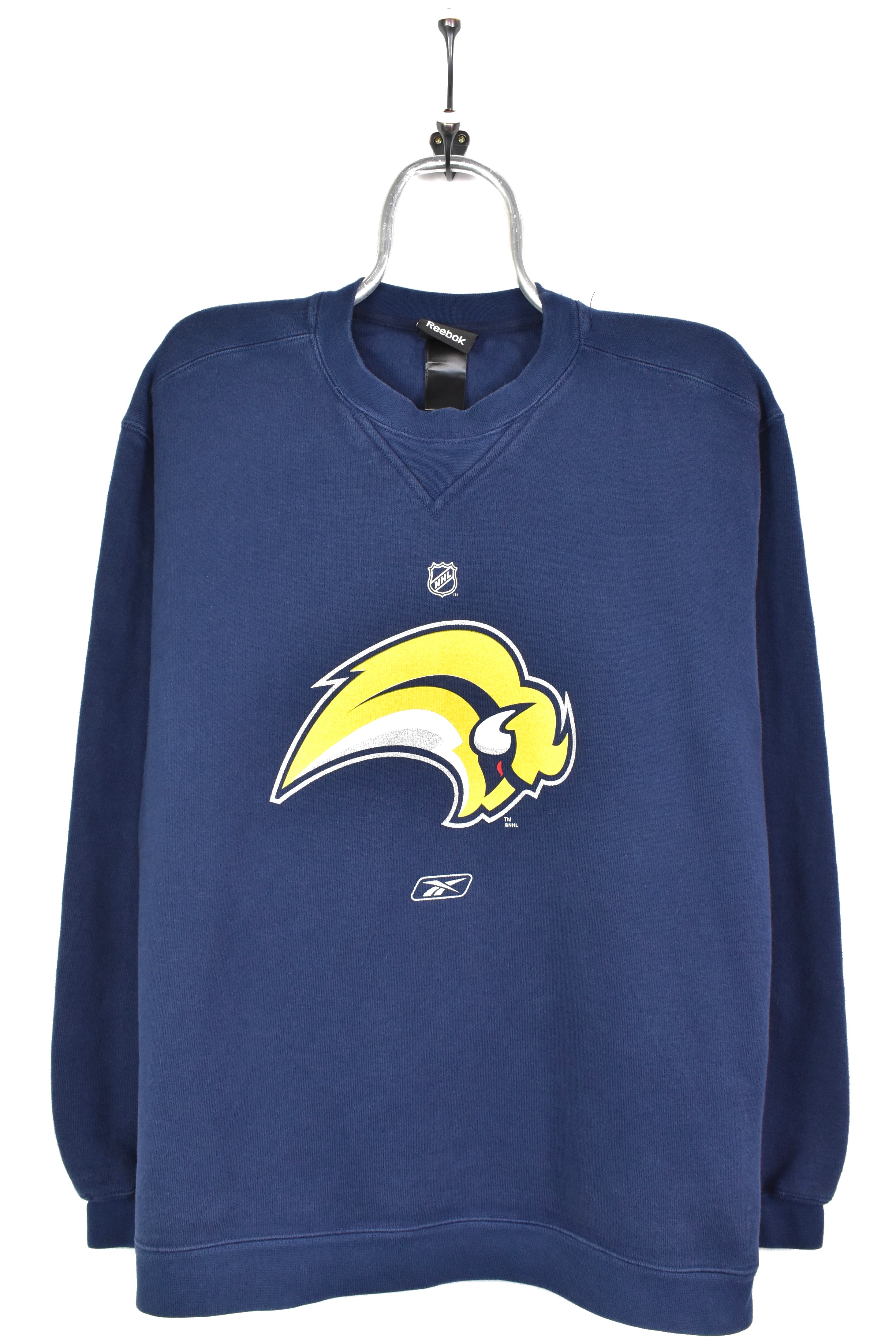 VINTAGE NHL BUFFALO SABRES NAVY SWEATSHIRT | XL PRO SPORT