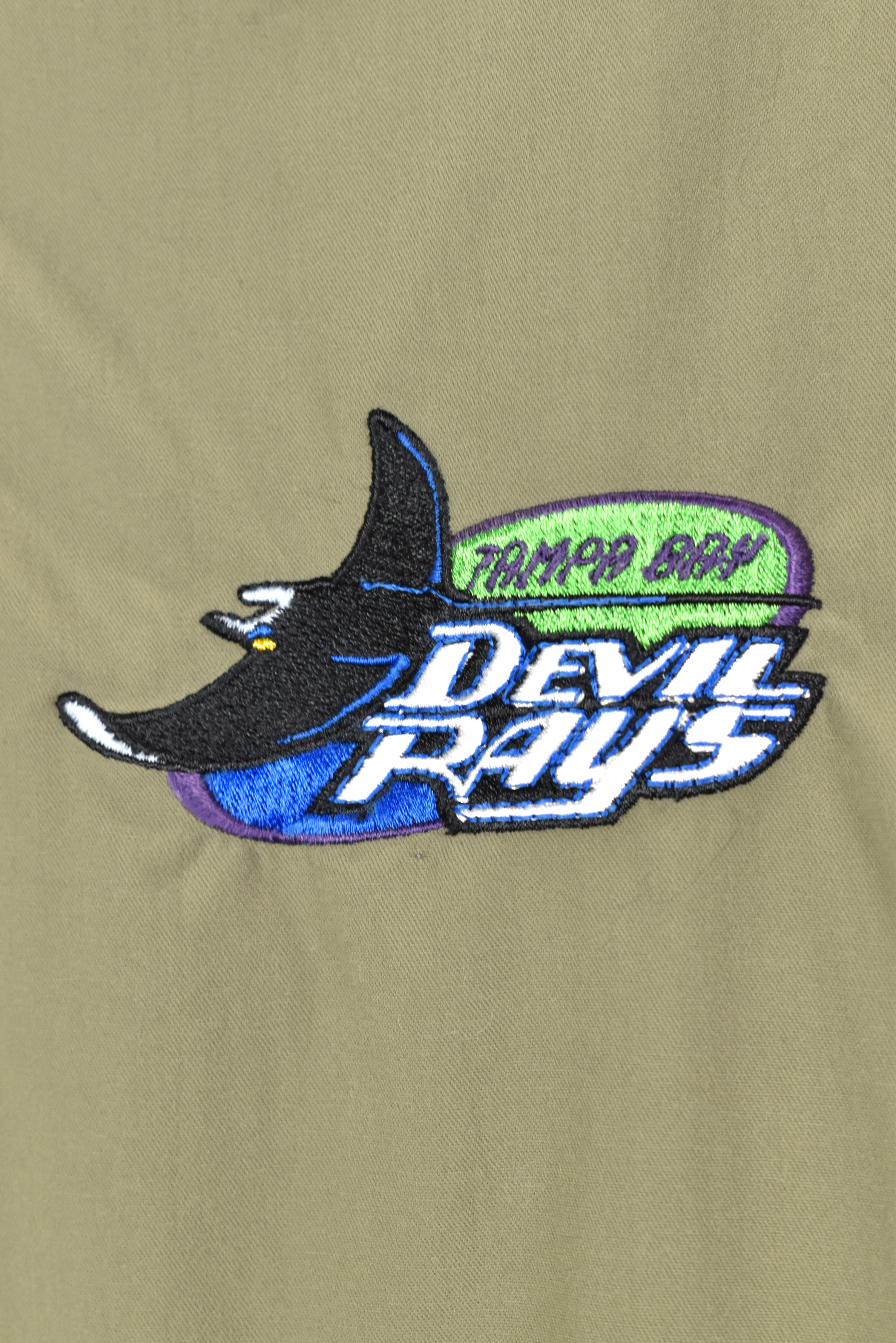 VINTAGE MLB TAMPA BAY RAYS GREEN PULLOVER | XXL PRO SPORT