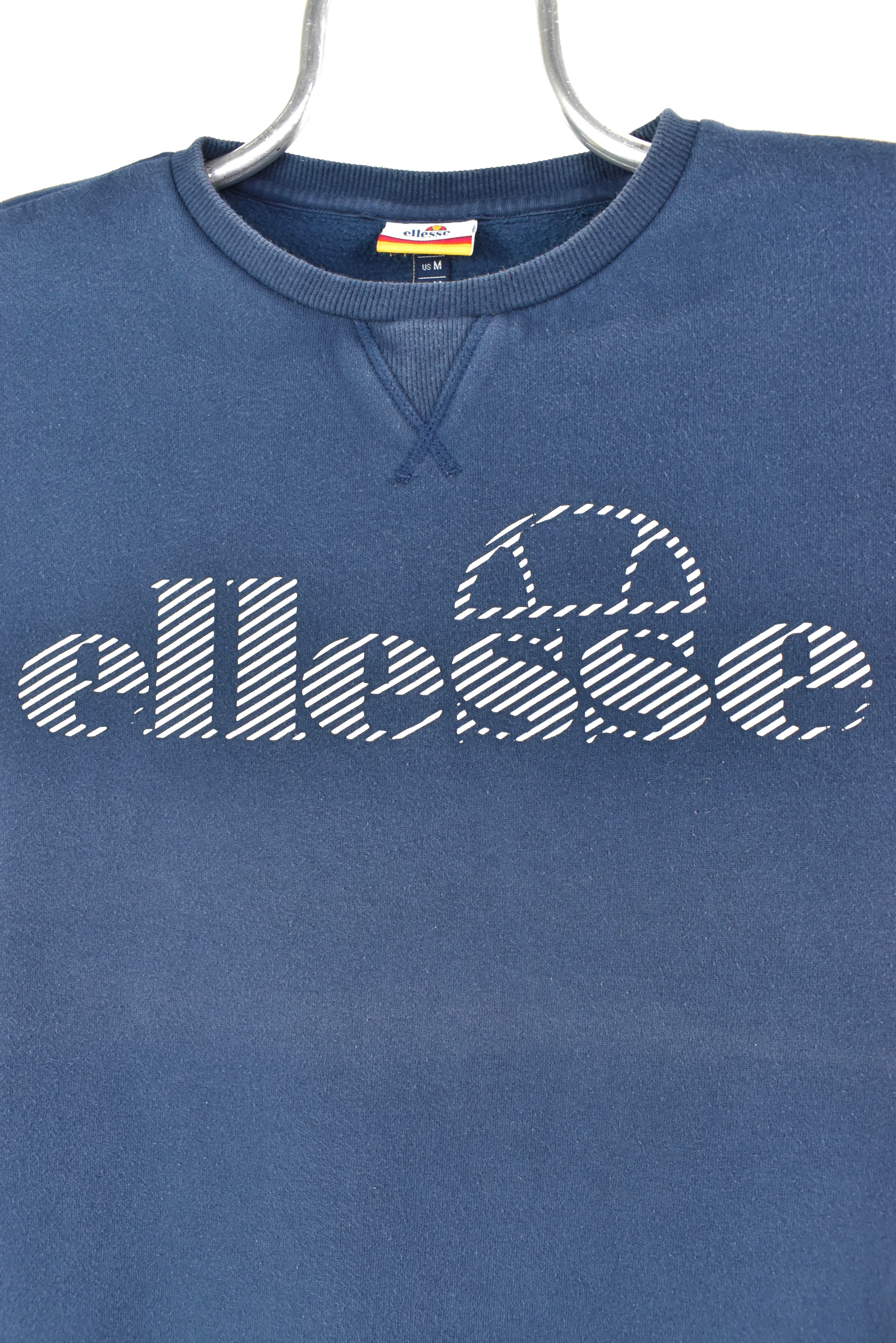 VINTAGE WOMEN'S ELLESSE NAVY SWEATSHIRT | MEDIUM ELLESSE