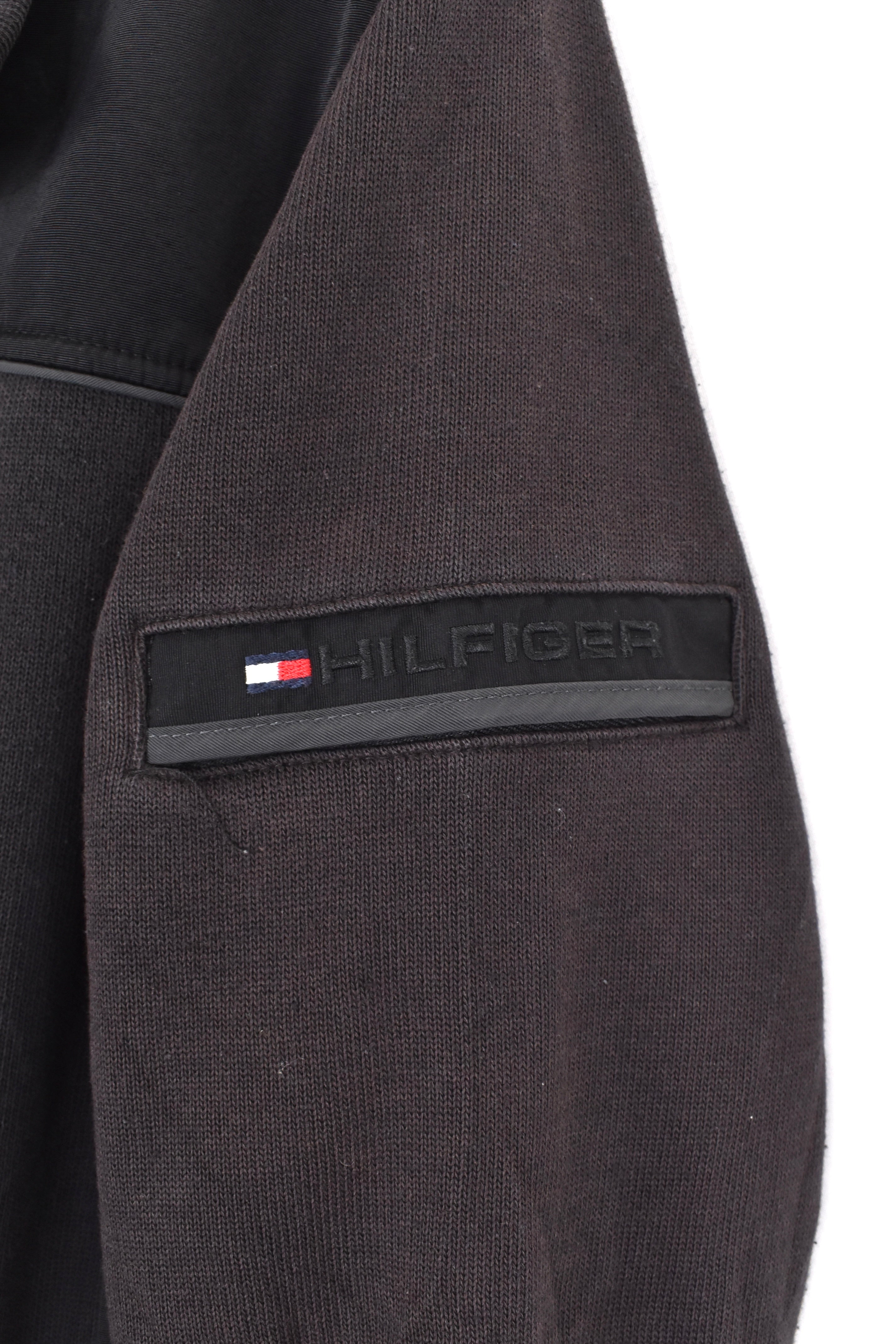 Vintage Tommy Hilfiger jacket, black heavy coat - AU L TOMMY HILFIGER