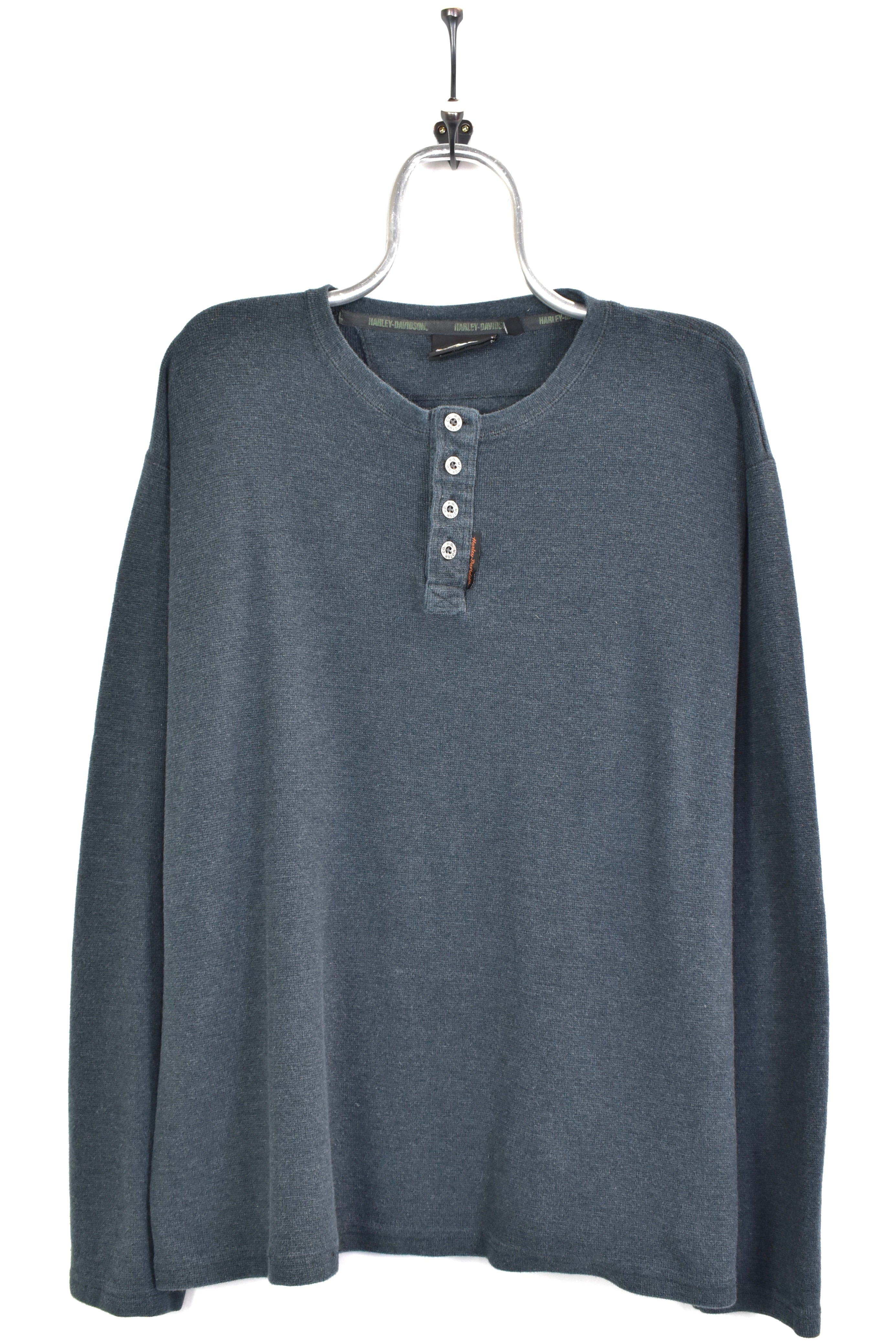 Vintage Harley Davidson embroidered grey sweatshirt | XXL HARLEY DAVIDSON