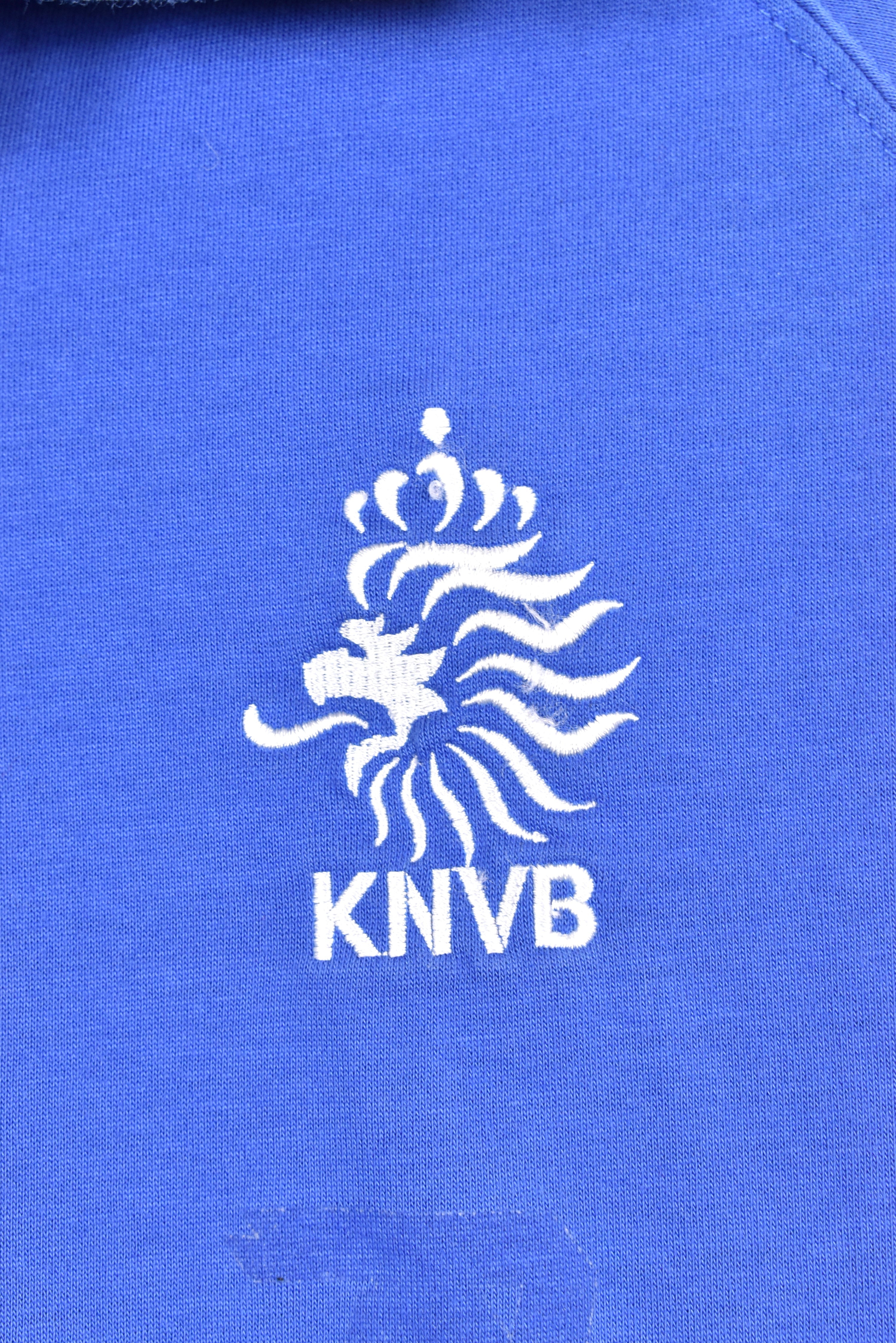 Vintage Nike polo shirt, blue soccer embroidered tee - AU M NIKE