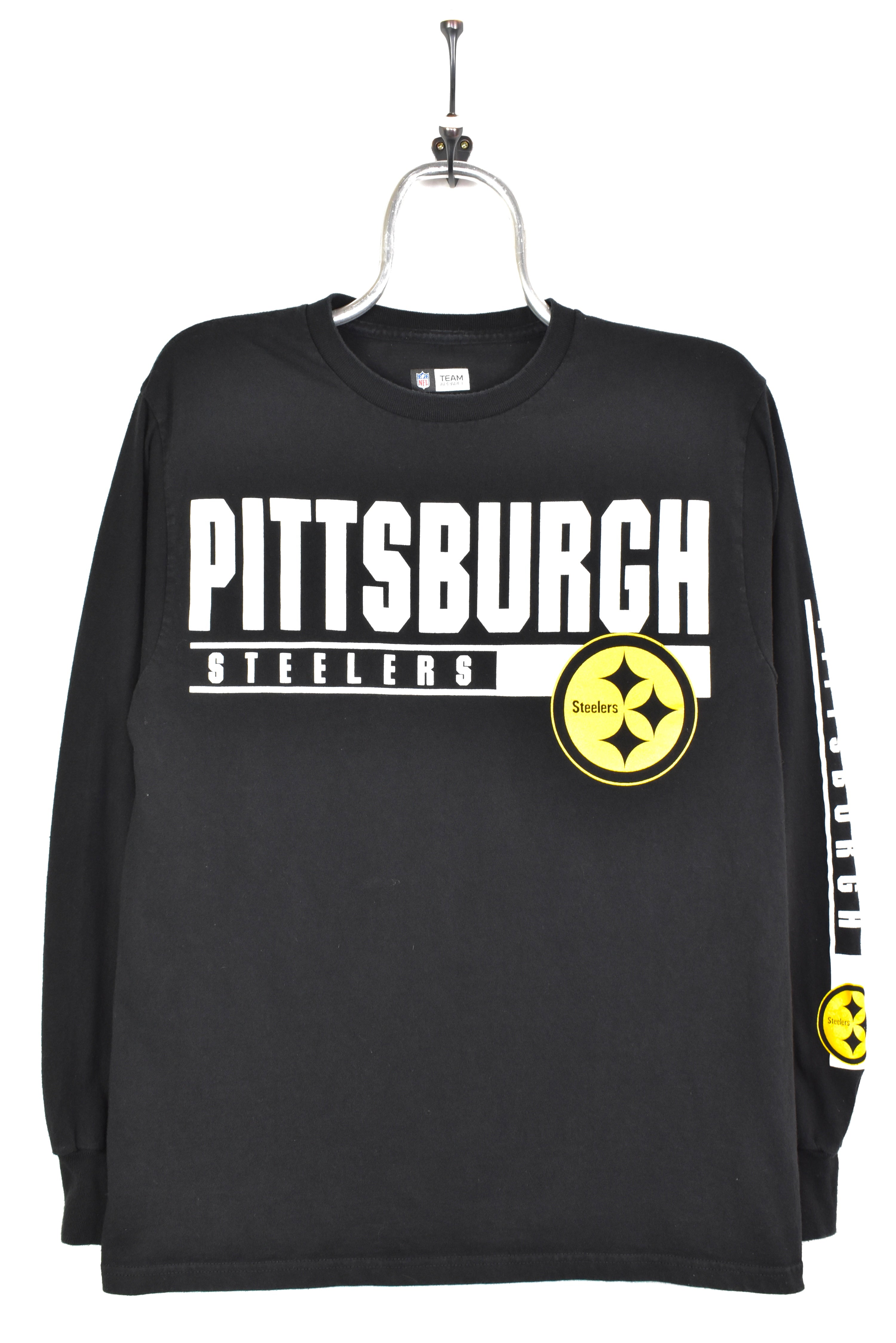 MODERN NFL PITTSBURGH STEELERS BLACK LONG SLEEVE T-SHIRT | MEDIUM PRO SPORT