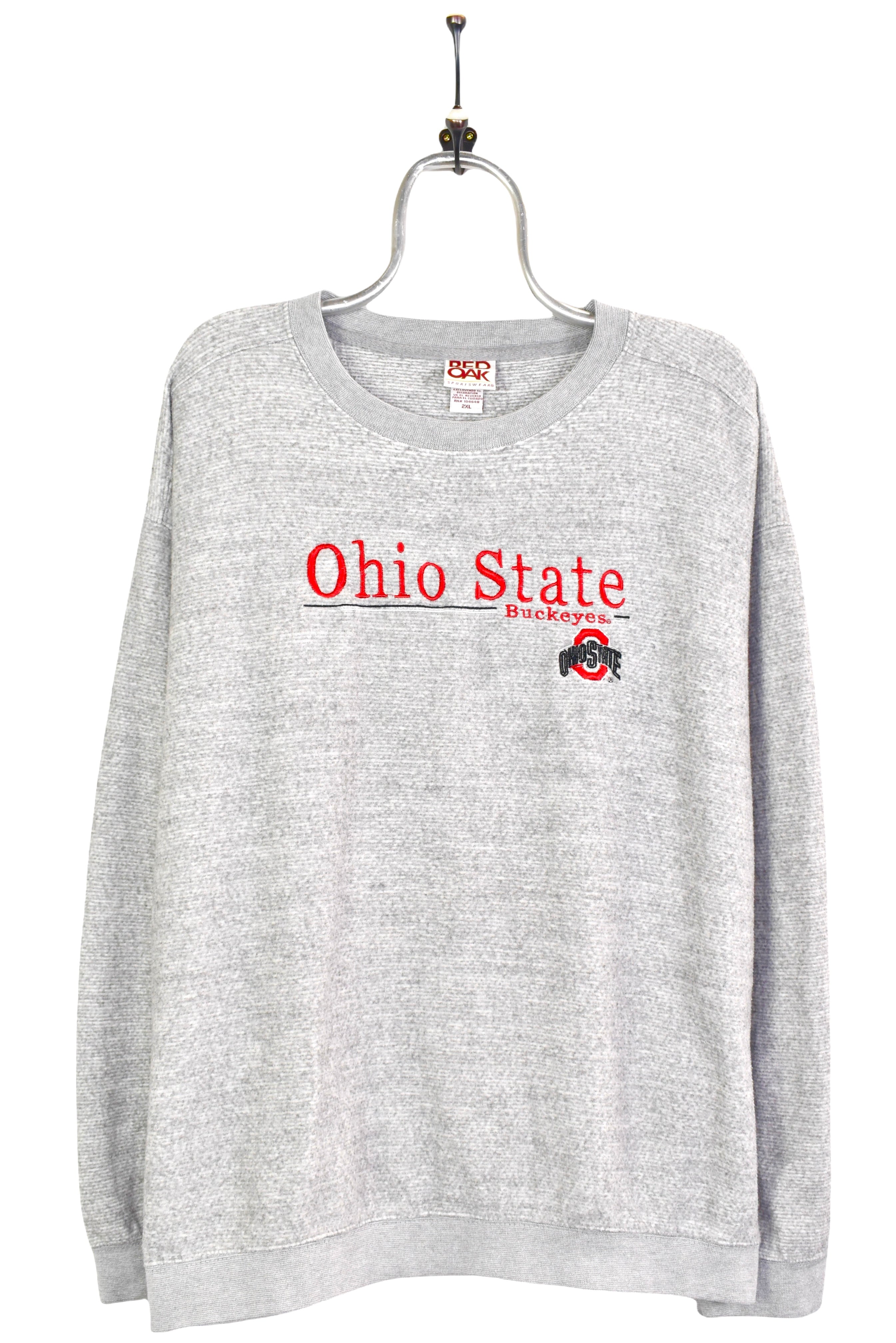 Vintage Ohio State University Buckeyes embroidered grey sweatshirt | XXXL COLLEGE