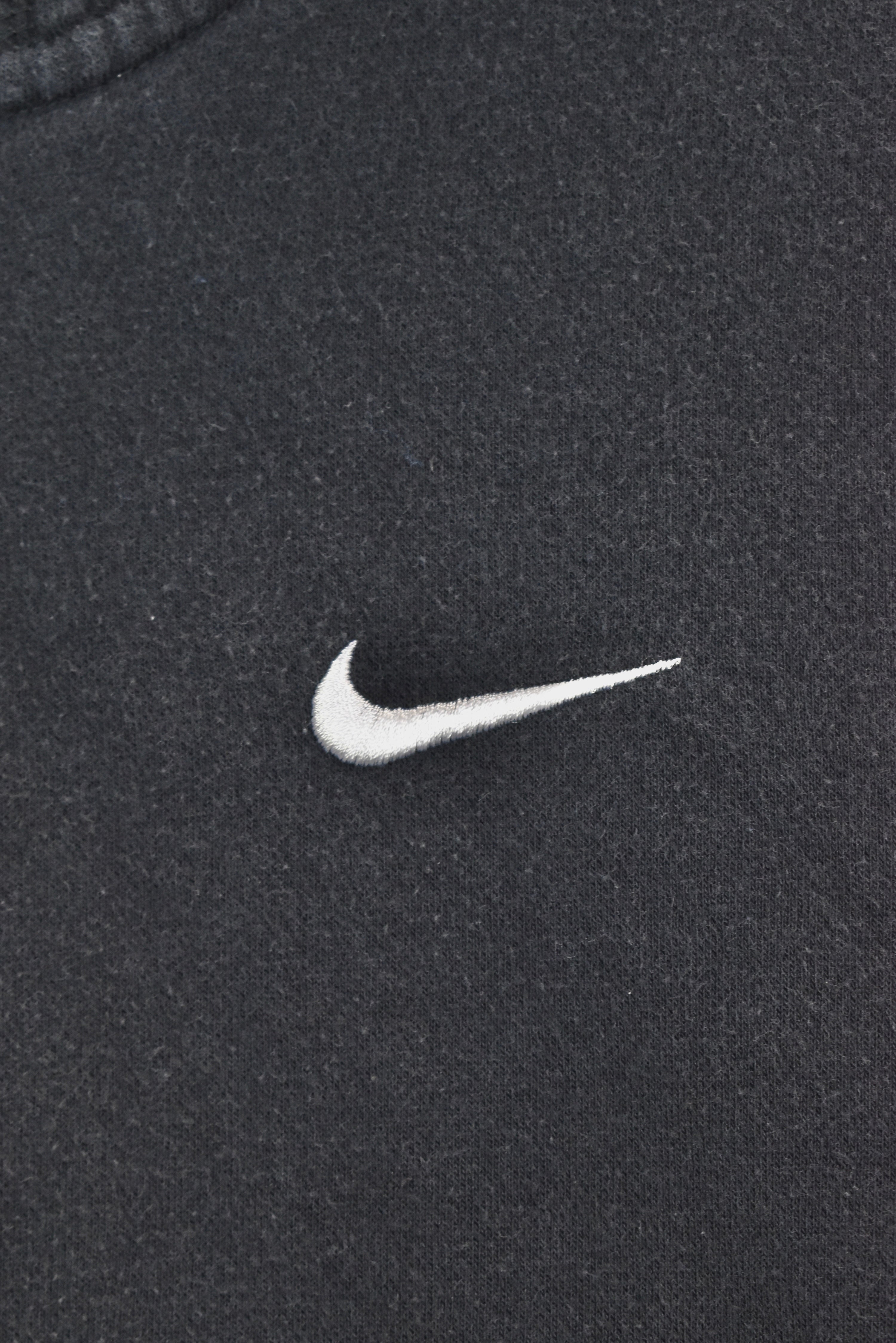Vintage Nike hoodie, long sleeve embroidered sweatshirt - medium, black NIKE