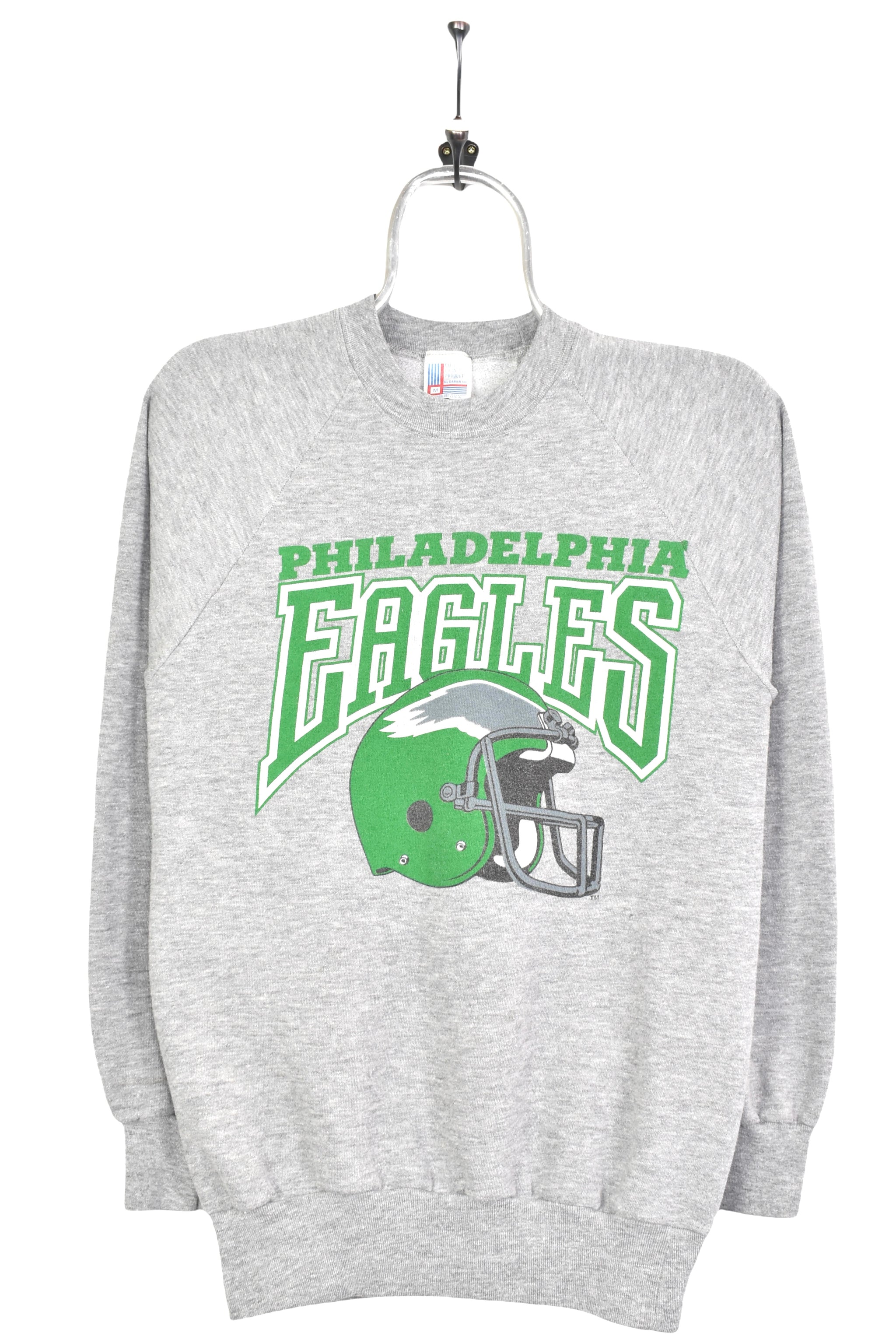 Vintage 80's Philadelphia Eagles White Crewneck Sweatshirt Adult Size XL