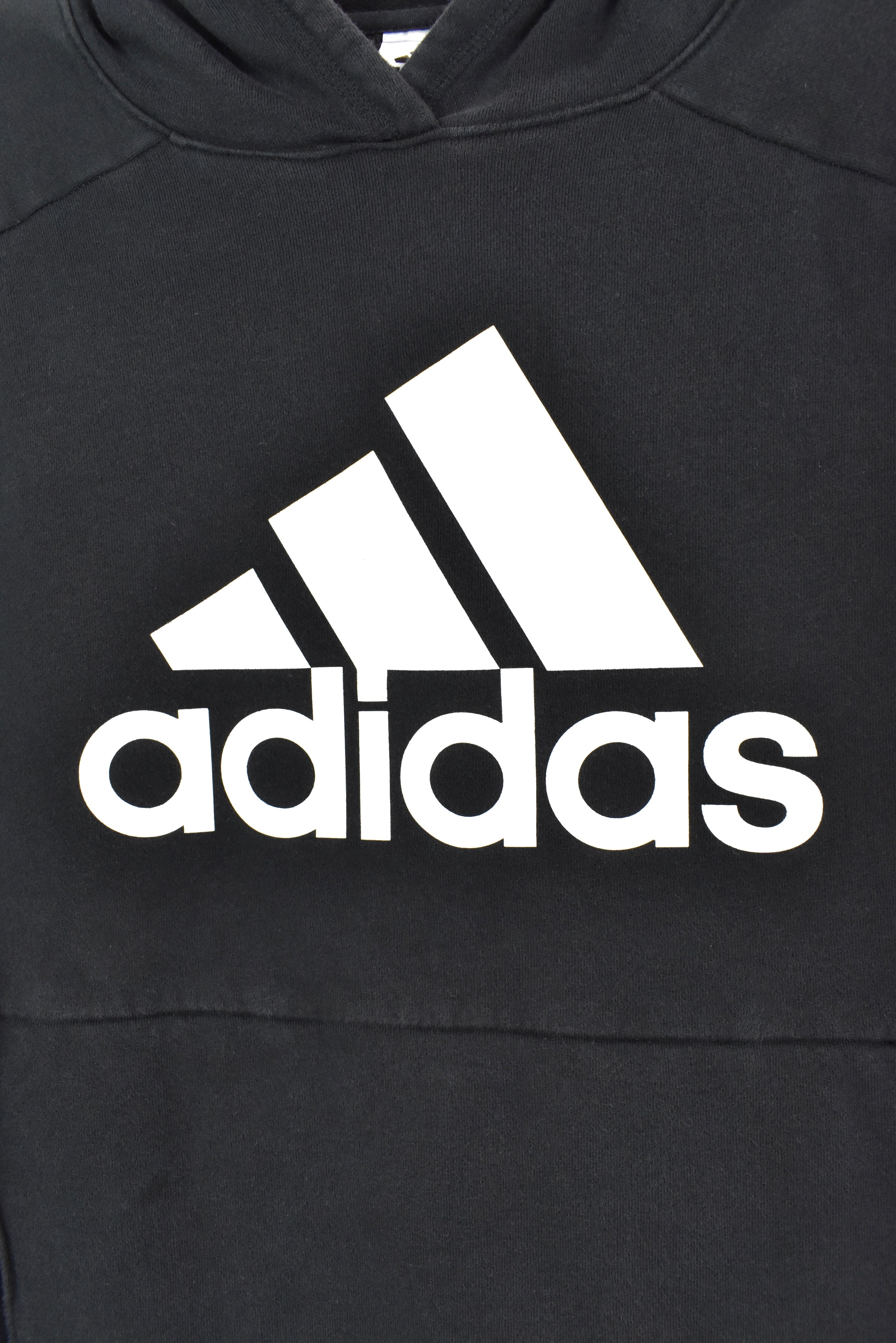 VINTAGE ADIDAS BLACK HOODIE | MEDIUM ADIDAS