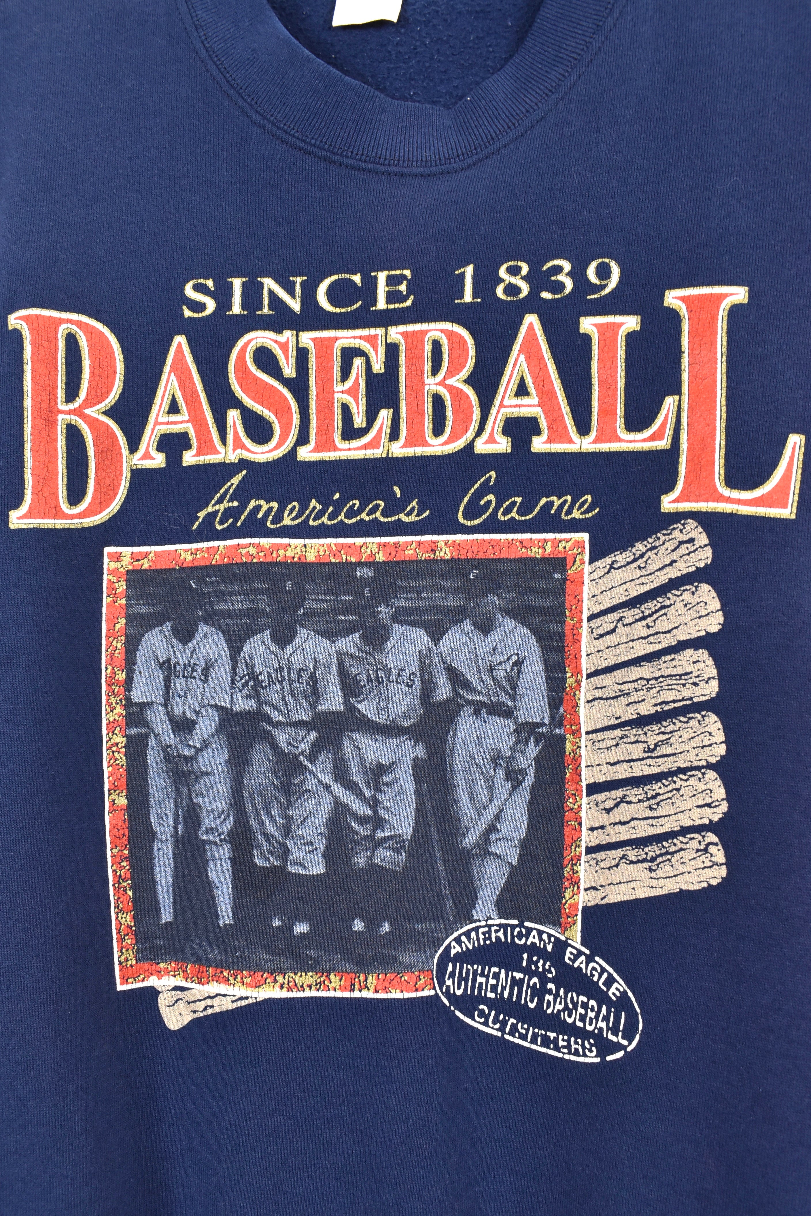 Vintage American Eagle sweatshirt, long sleeve navy blue graphic crewneck - AU L OTHER