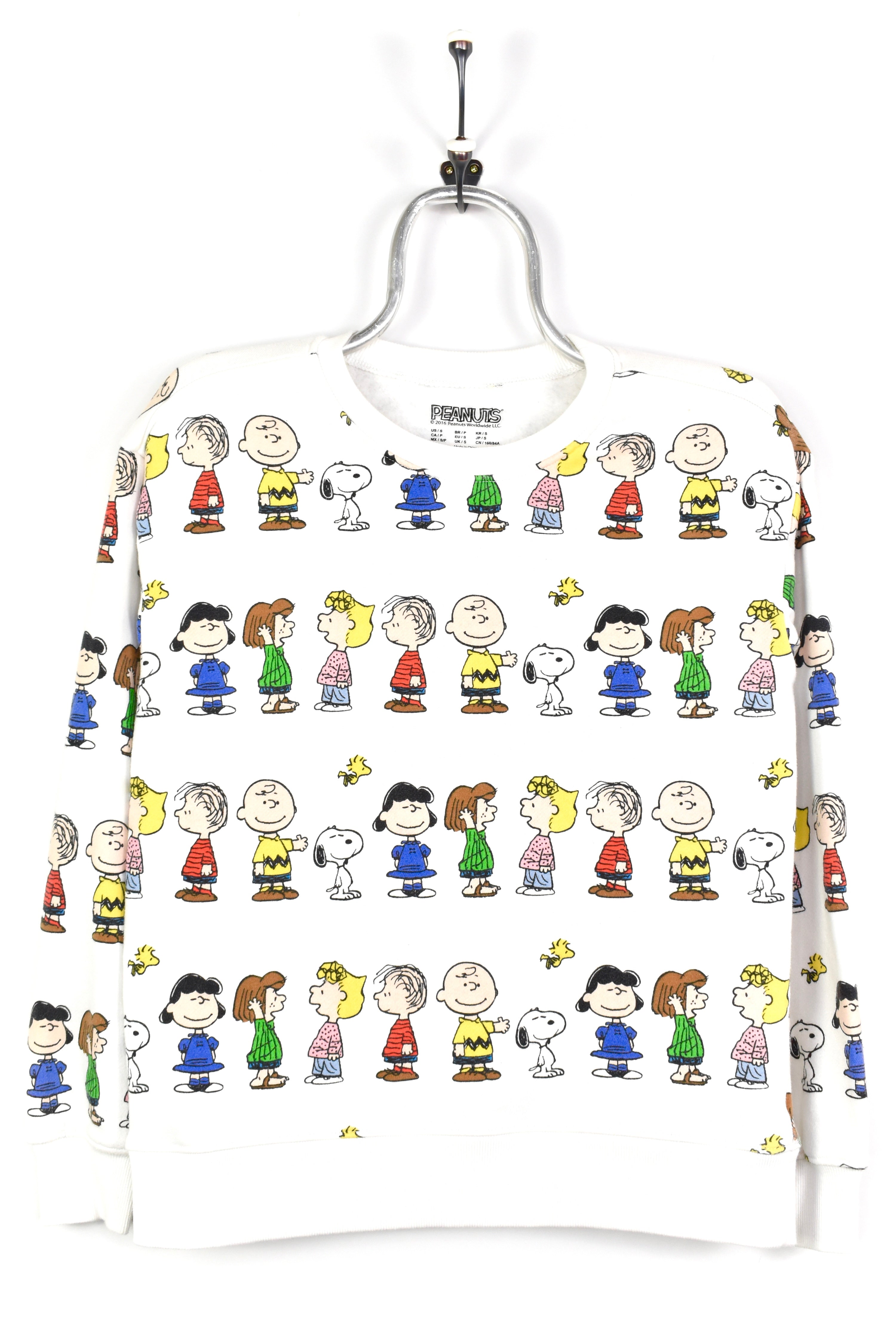 MODERN PEANUTS WHITE SWEATSHIRT | SMALL DISNEY / CARTOON