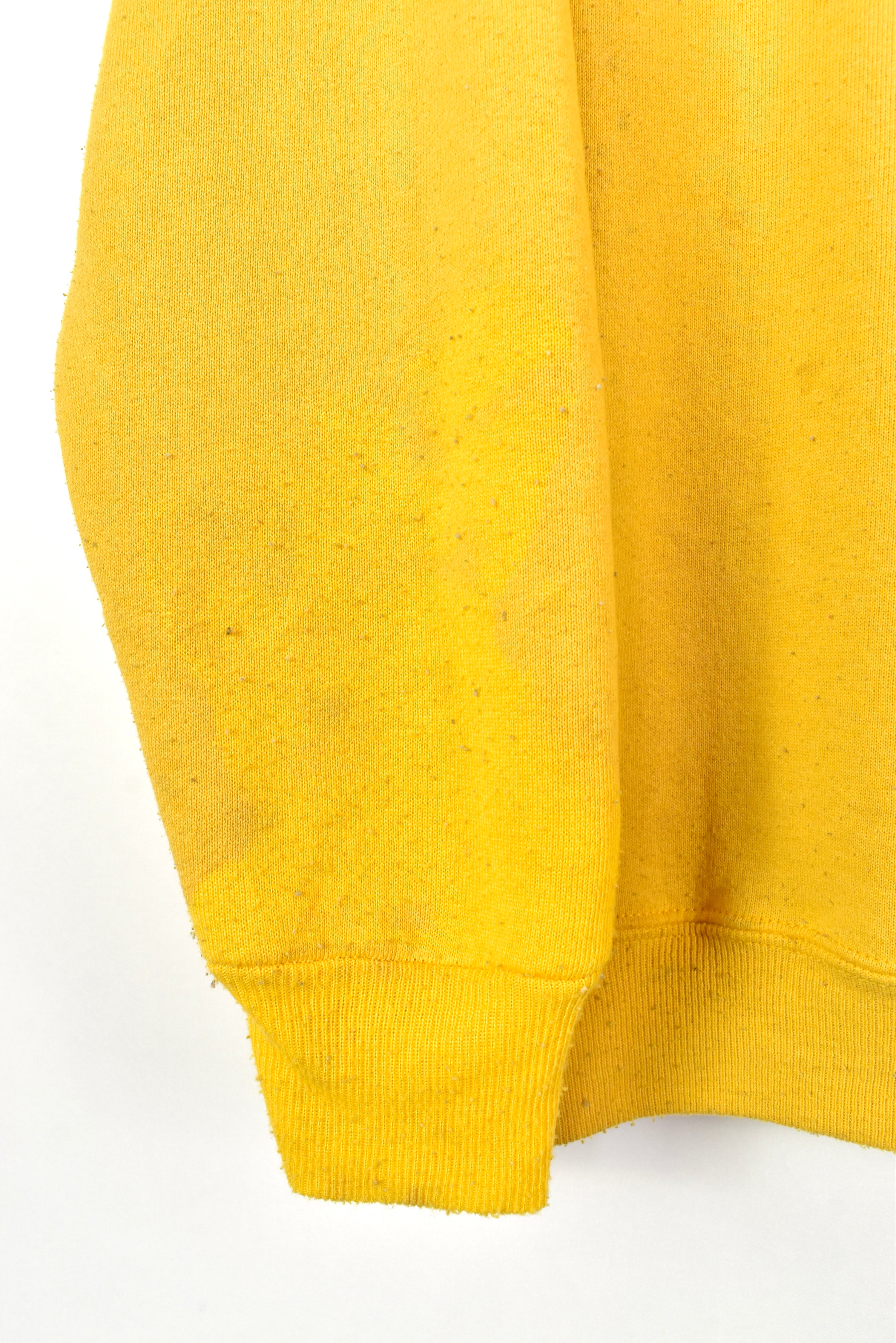 VINTAGE PURDUE UNIVERSITY YELLOW SWEATSHIRT | LARGE COLLEGE