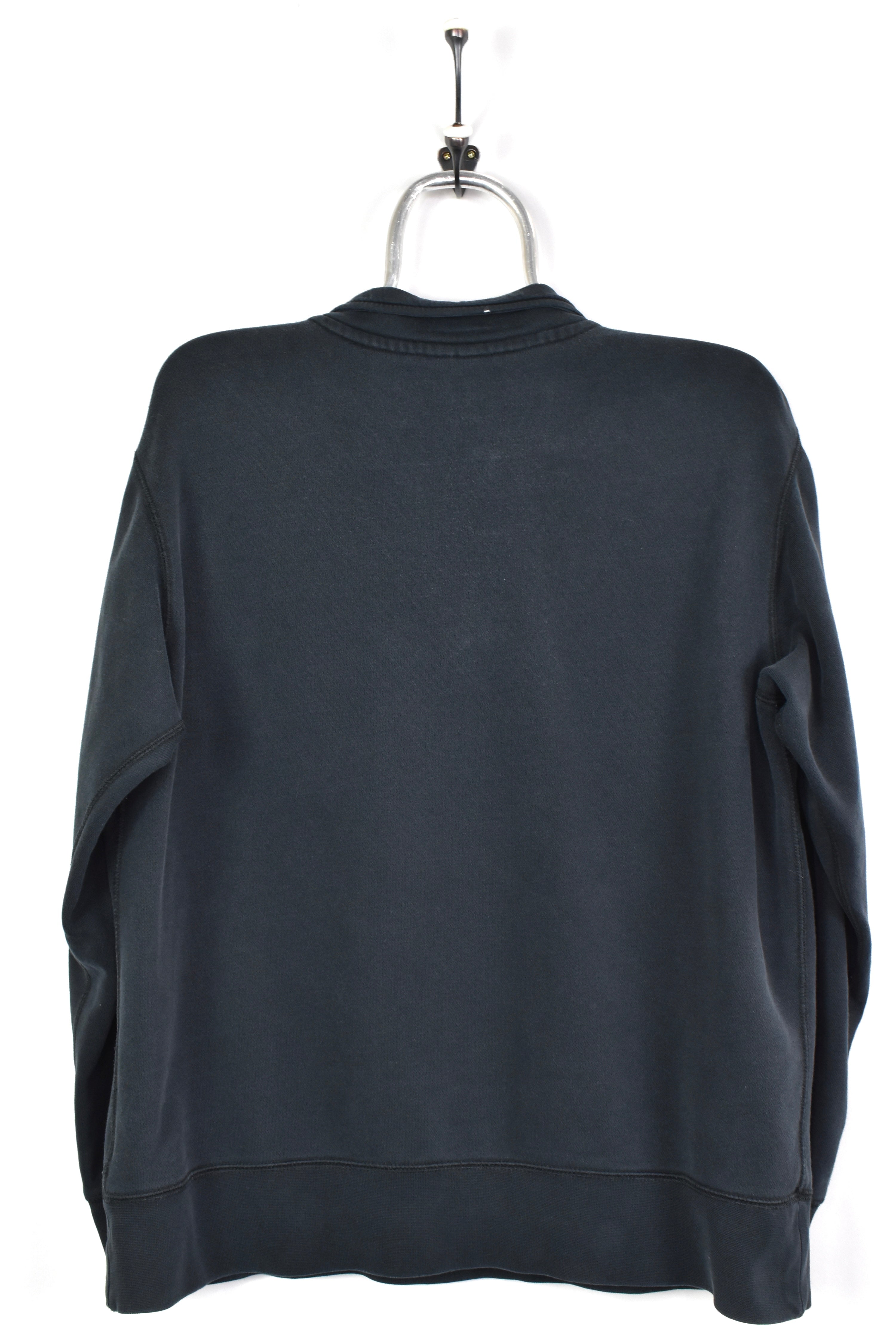 VINTAGE NIKE EMBROIDERED BLACK 1/4 ZIP SWEATSHIRT | MEDIUM NIKE