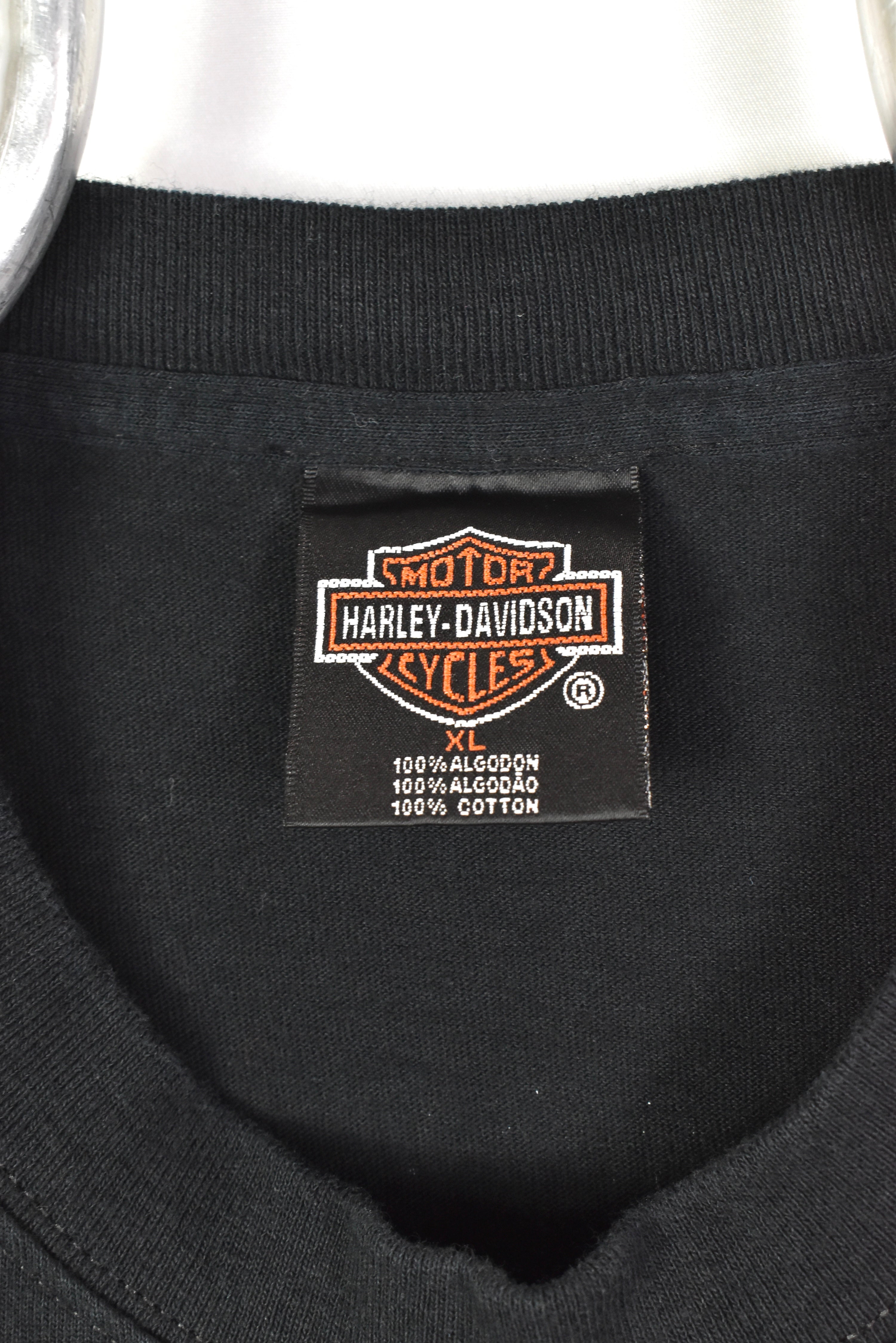 Modern Harley Davidson shirt, Mexico motorcycle biker tee - large, black HARLEY DAVIDSON
