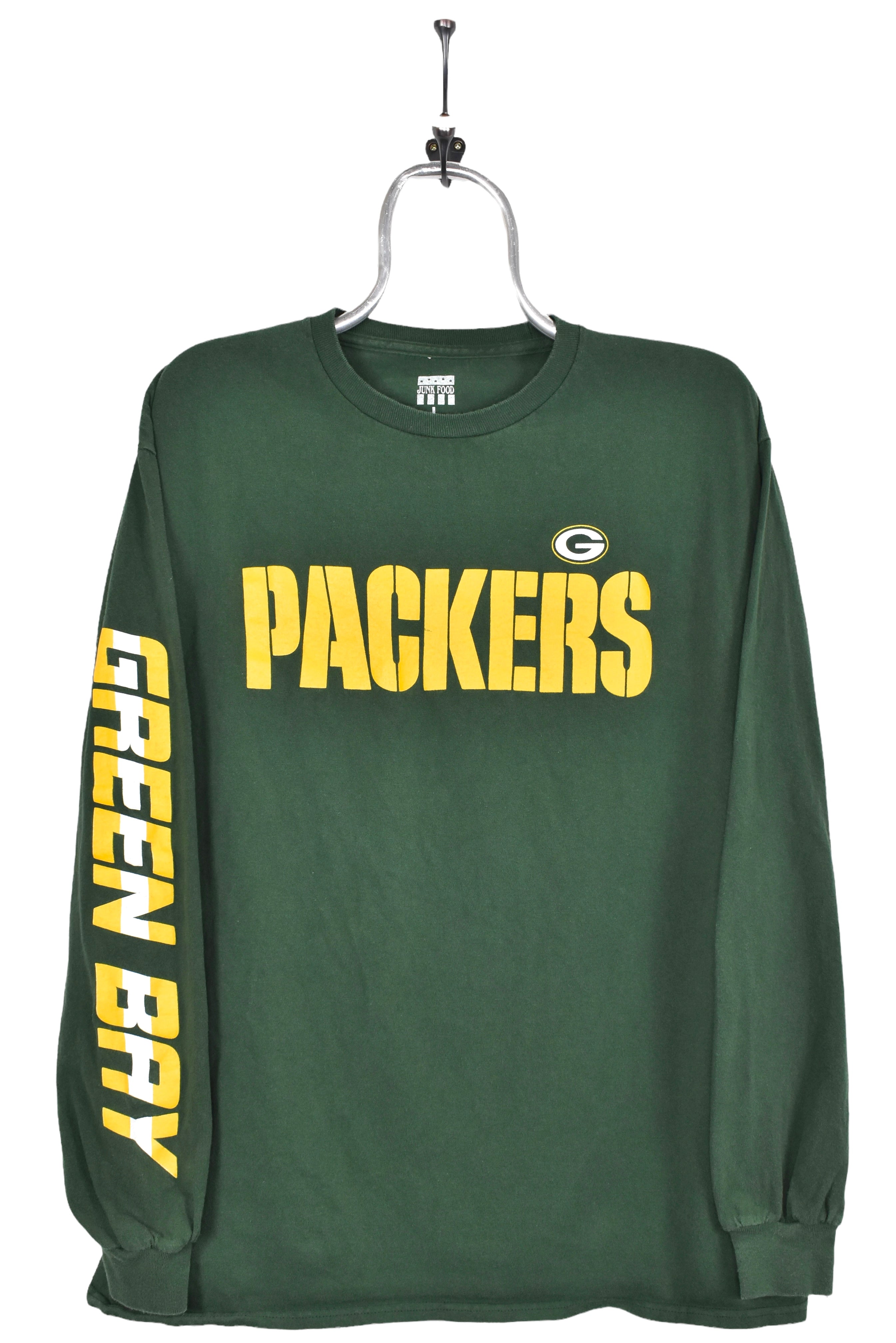 Vintage Green Bay Packers shirt, green long sleeve graphic tee - AU Medium PRO SPORT