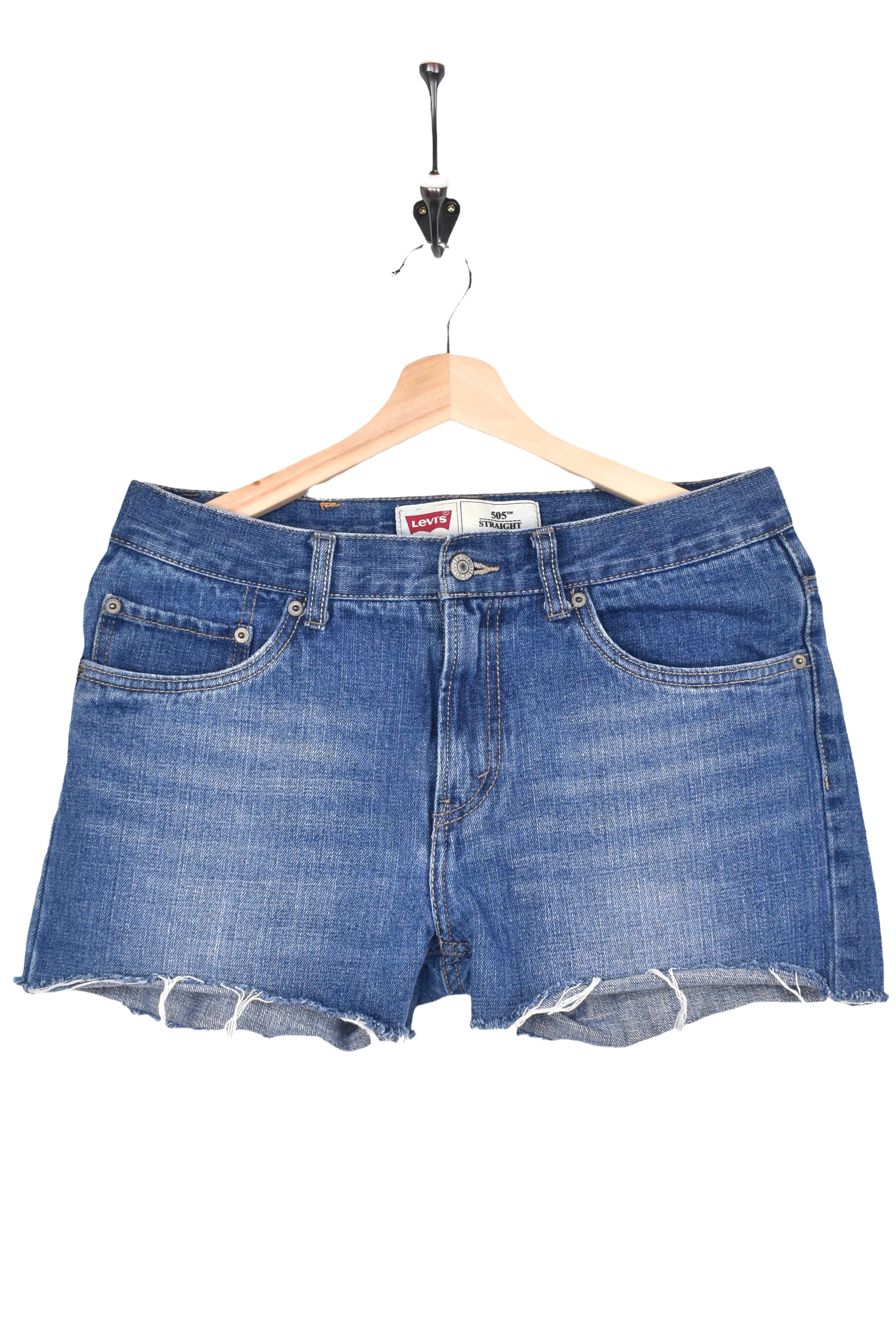 Women's vintage Levi's shorts, rework denim jeans - blue, W29" LEVIS