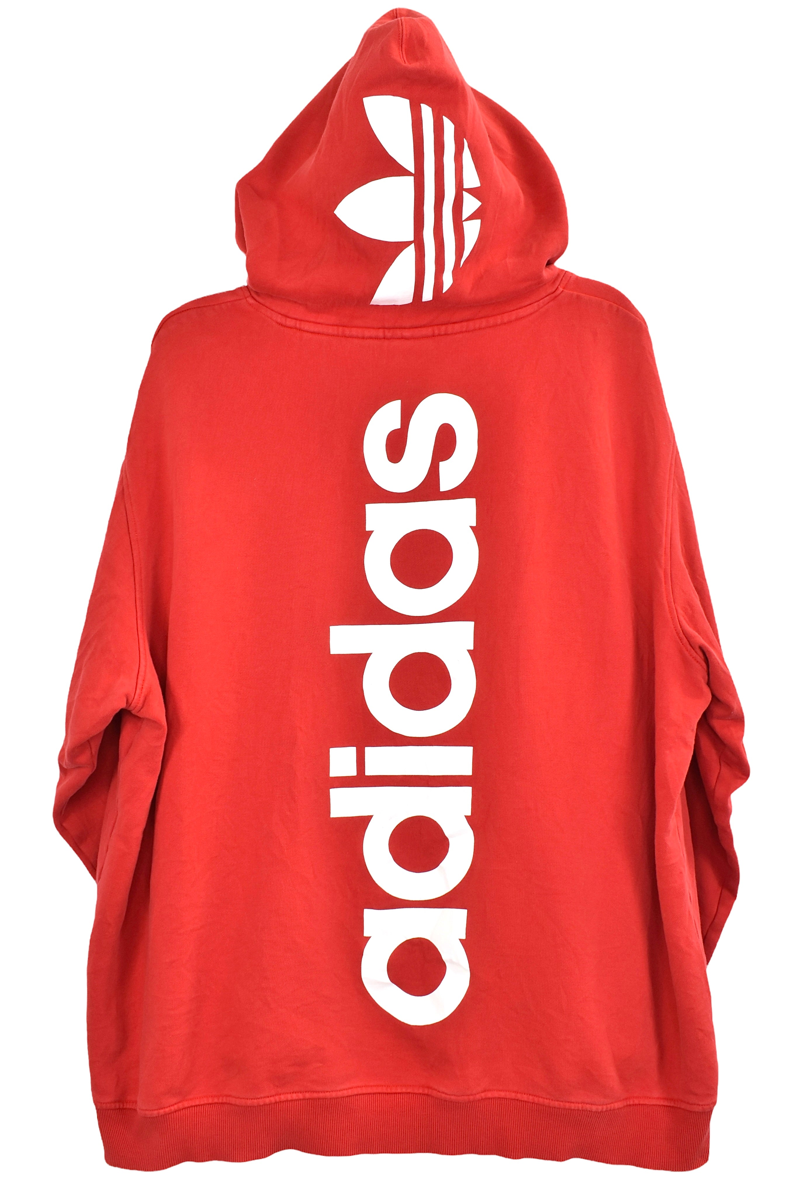 Vintage Adidas hoodie, red graphic sweatshirt - AU XXL ADIDAS
