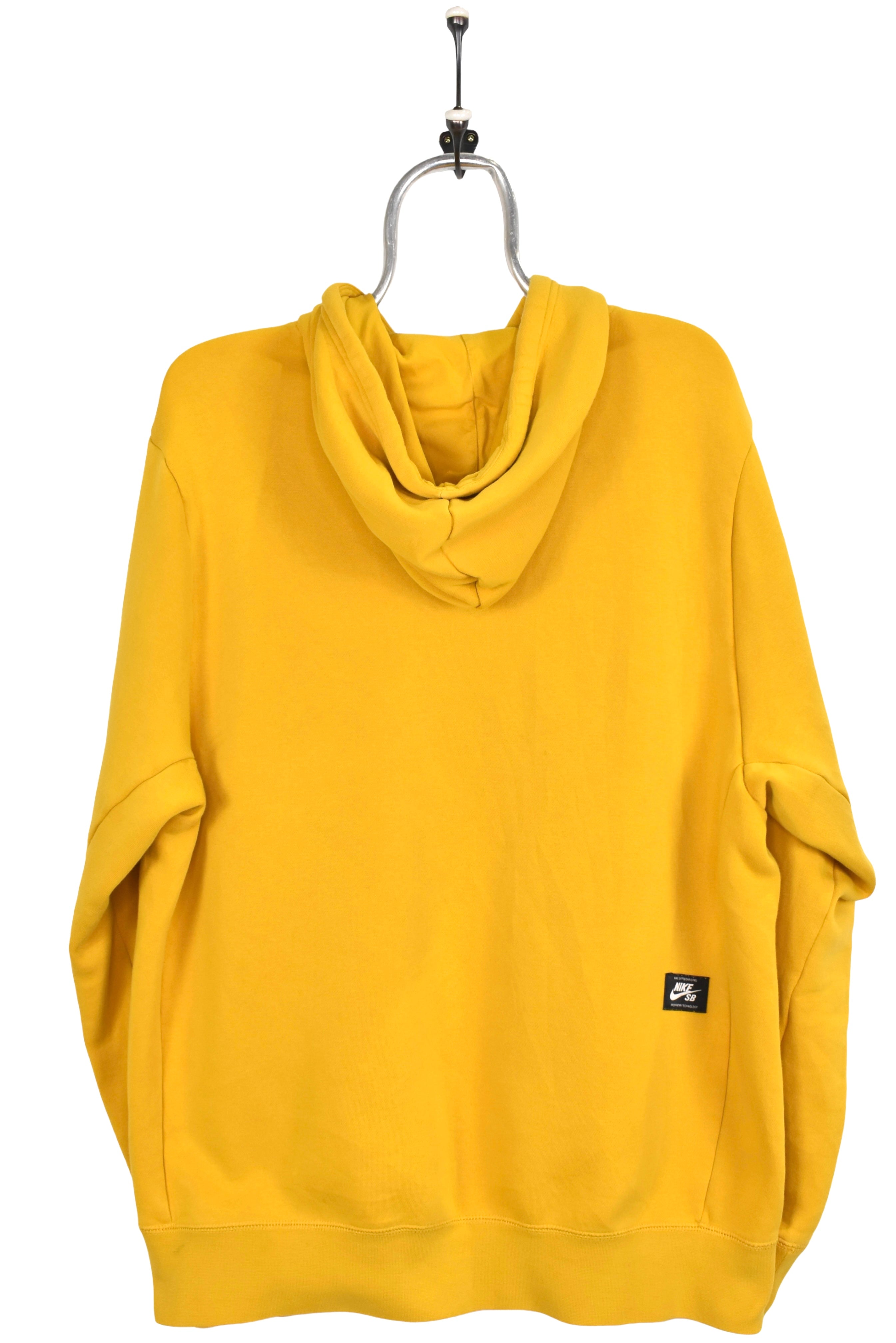 Vintage Nike hoodie, yellow graphic sweatshirt - AU Large NIKE