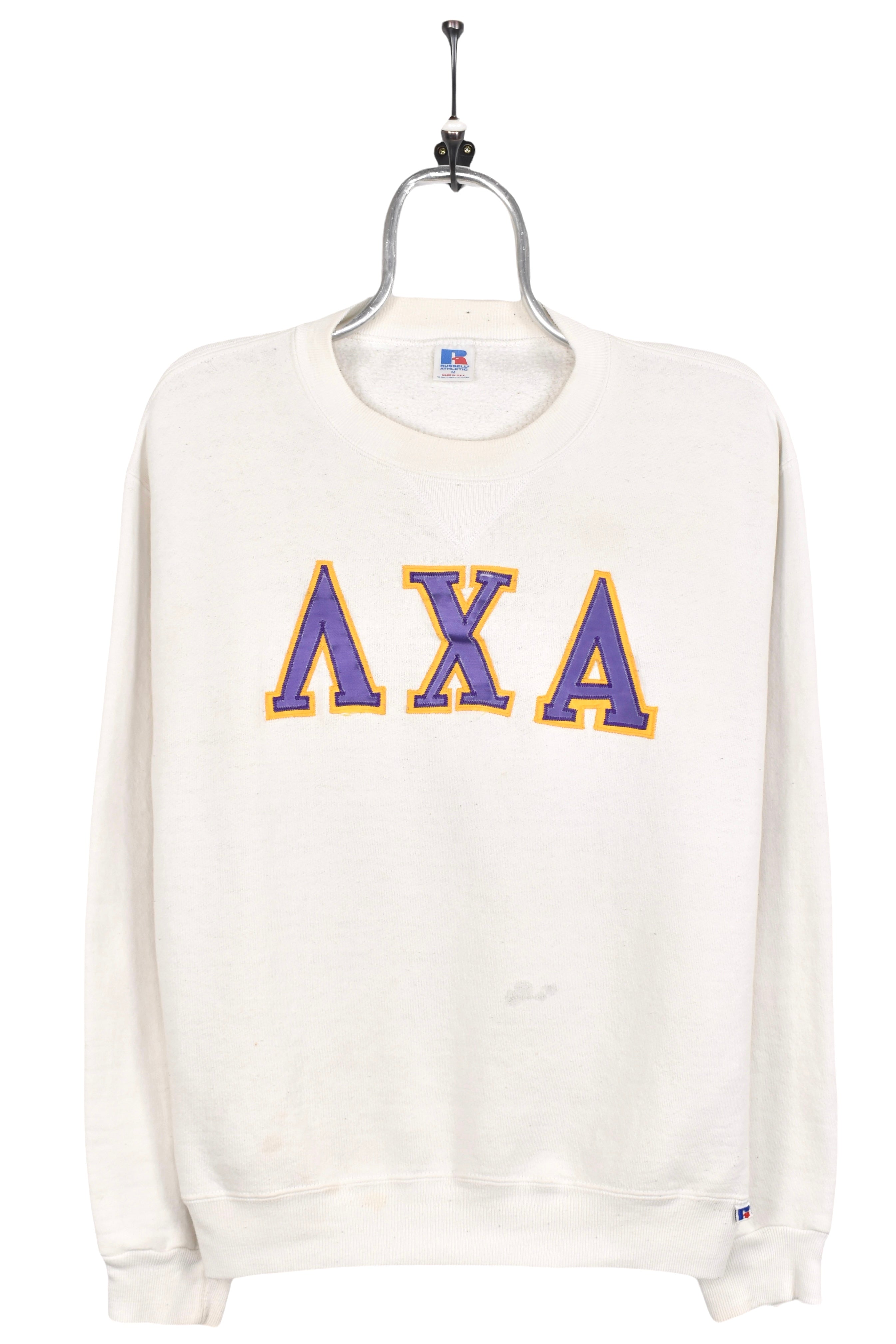 Vintage Lambda Chi Alpha sweatshirt, white fraternity crewneck - AU S COLLEGE