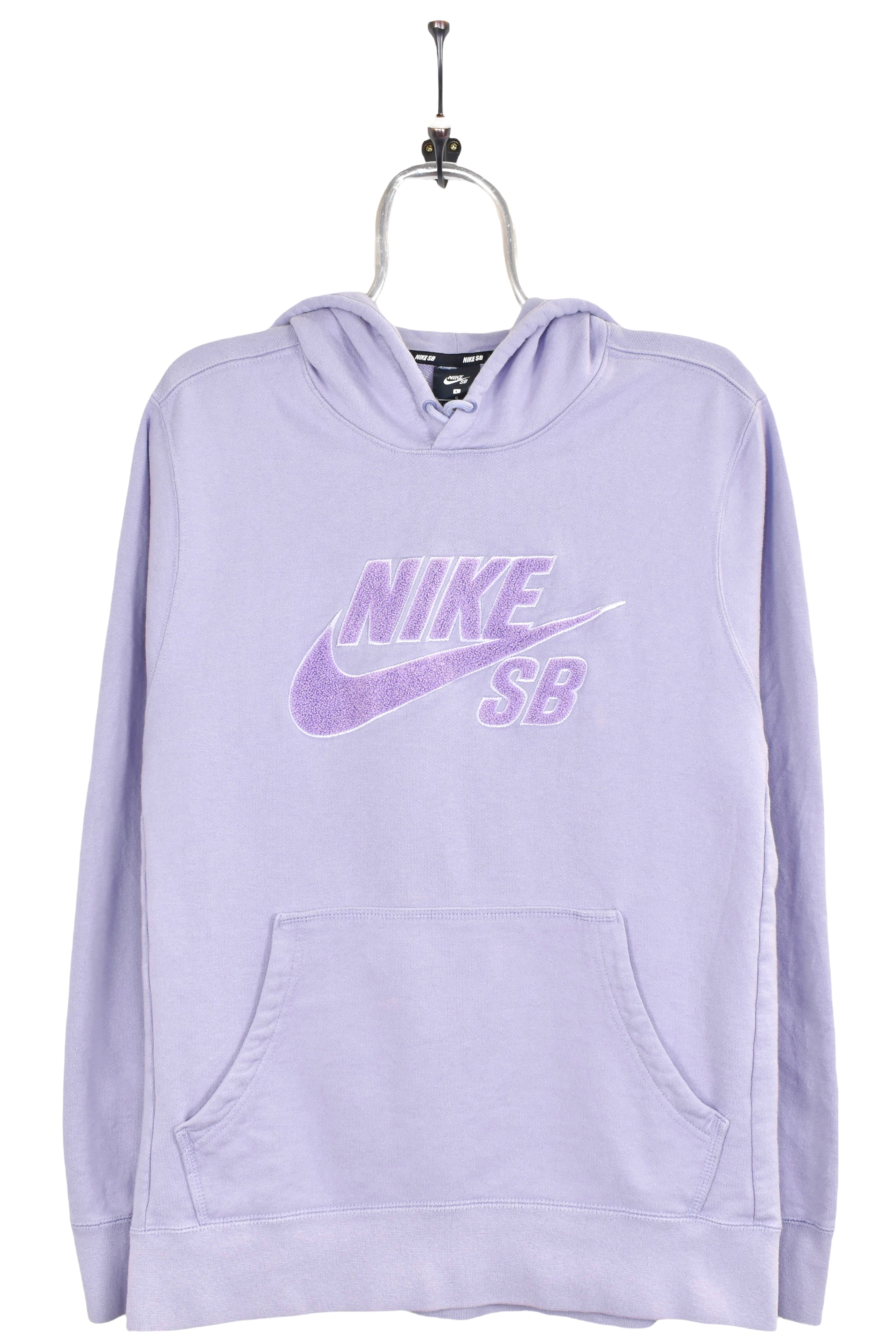 Women's vintage Nike hoodie, purple embroidered sweatshirt - AU Large NIKE