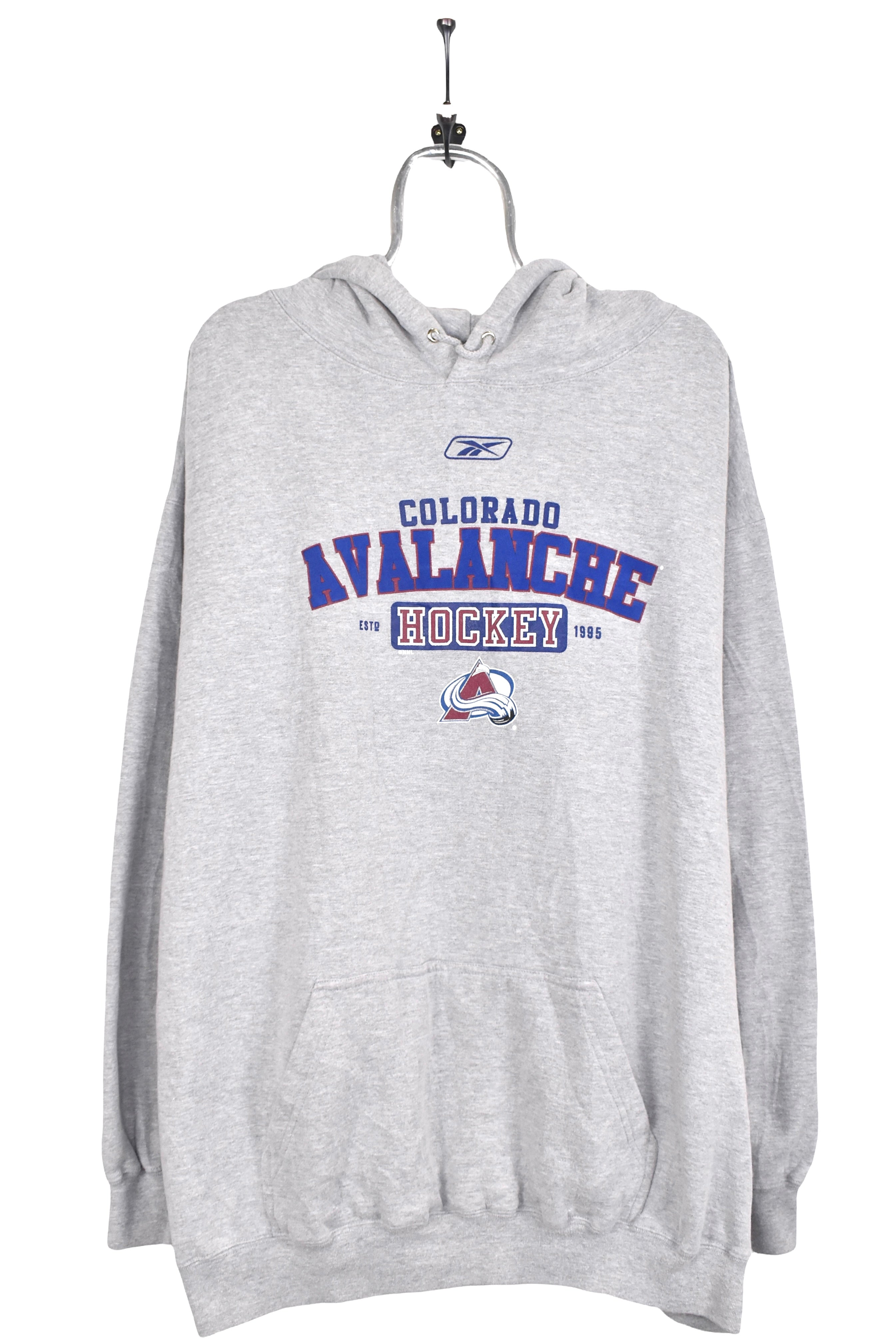 Vintage Colorado Avalanche hoodie, NHL grey graphic sweatshirt - AU XXXL PRO SPORT