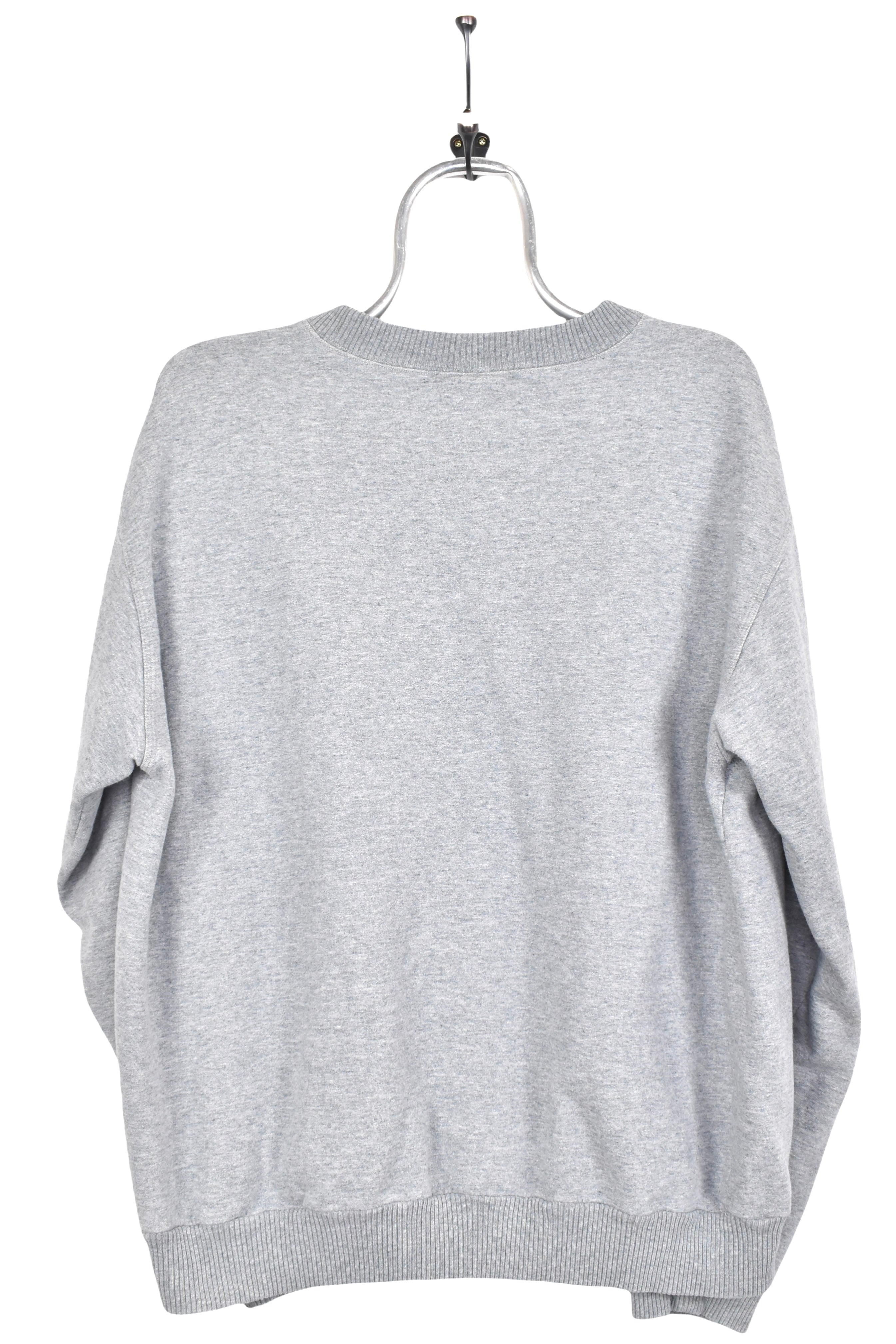 Vintage Adidas sweatshirt, grey embroidered basic crewneck - AU Large ADIDAS