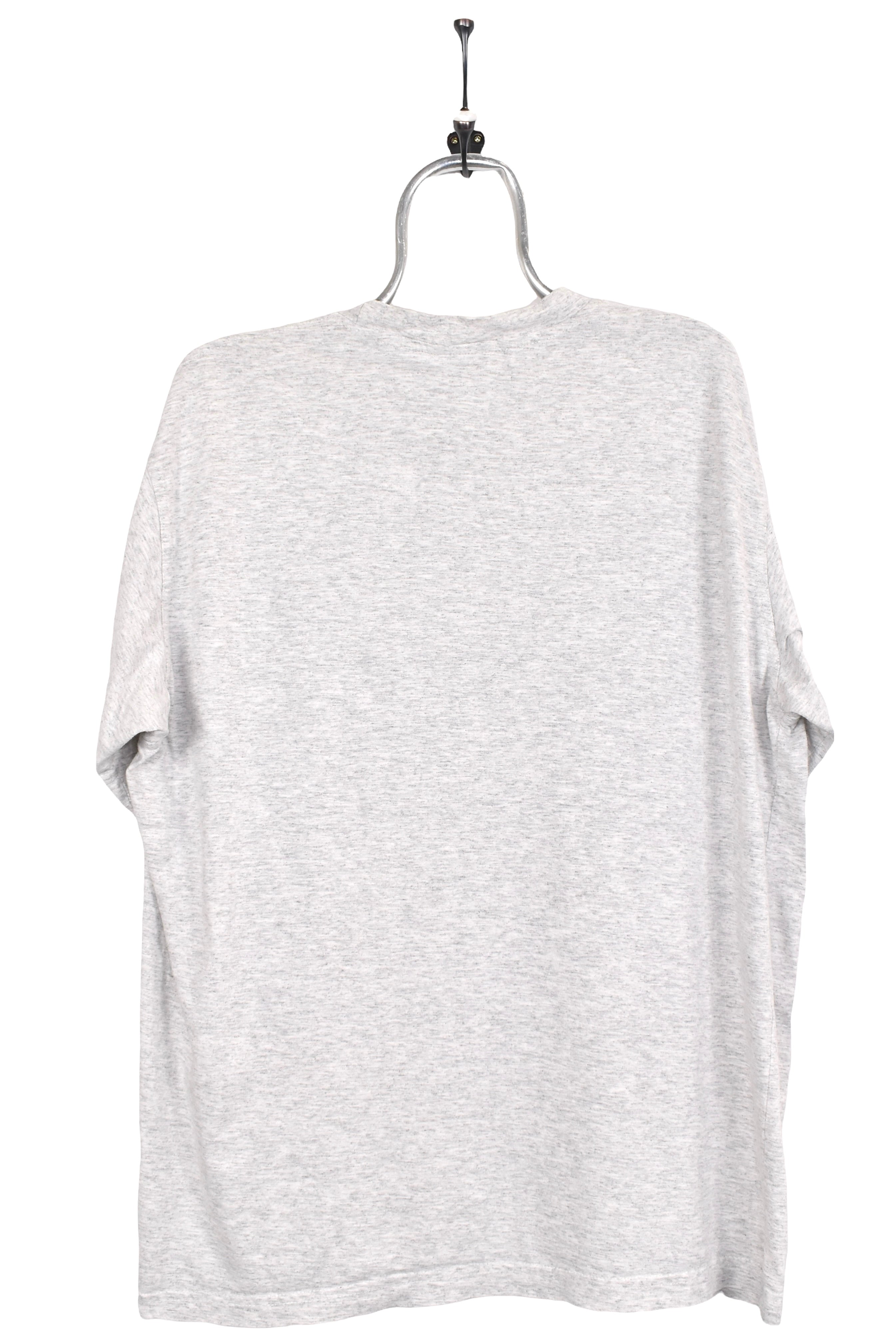 Vintage Adidas shirt, grey embroidered tee - AU XL ADIDAS