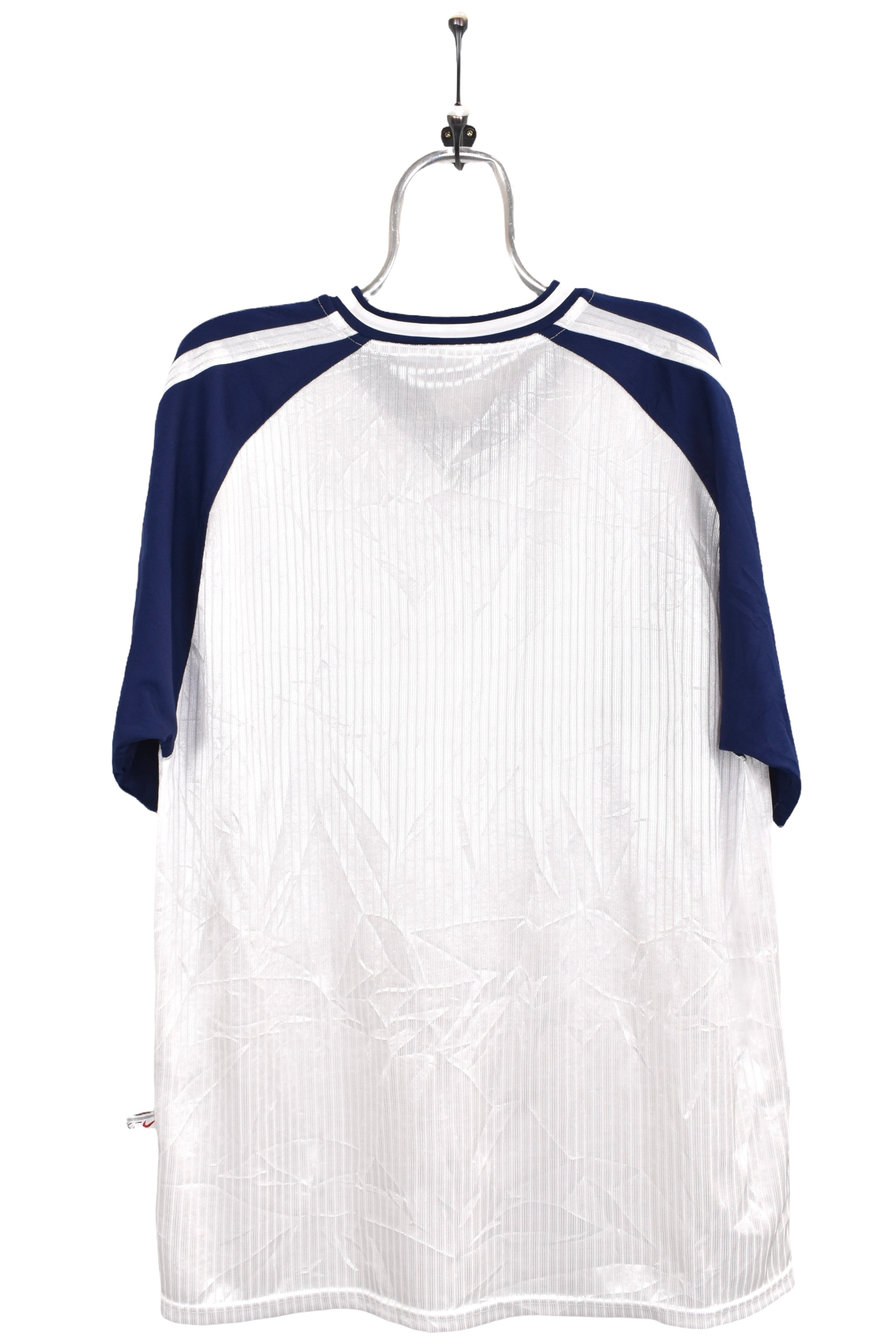 Vintage Nike shirt, white athletic embroidered tee - AU XL NIKE