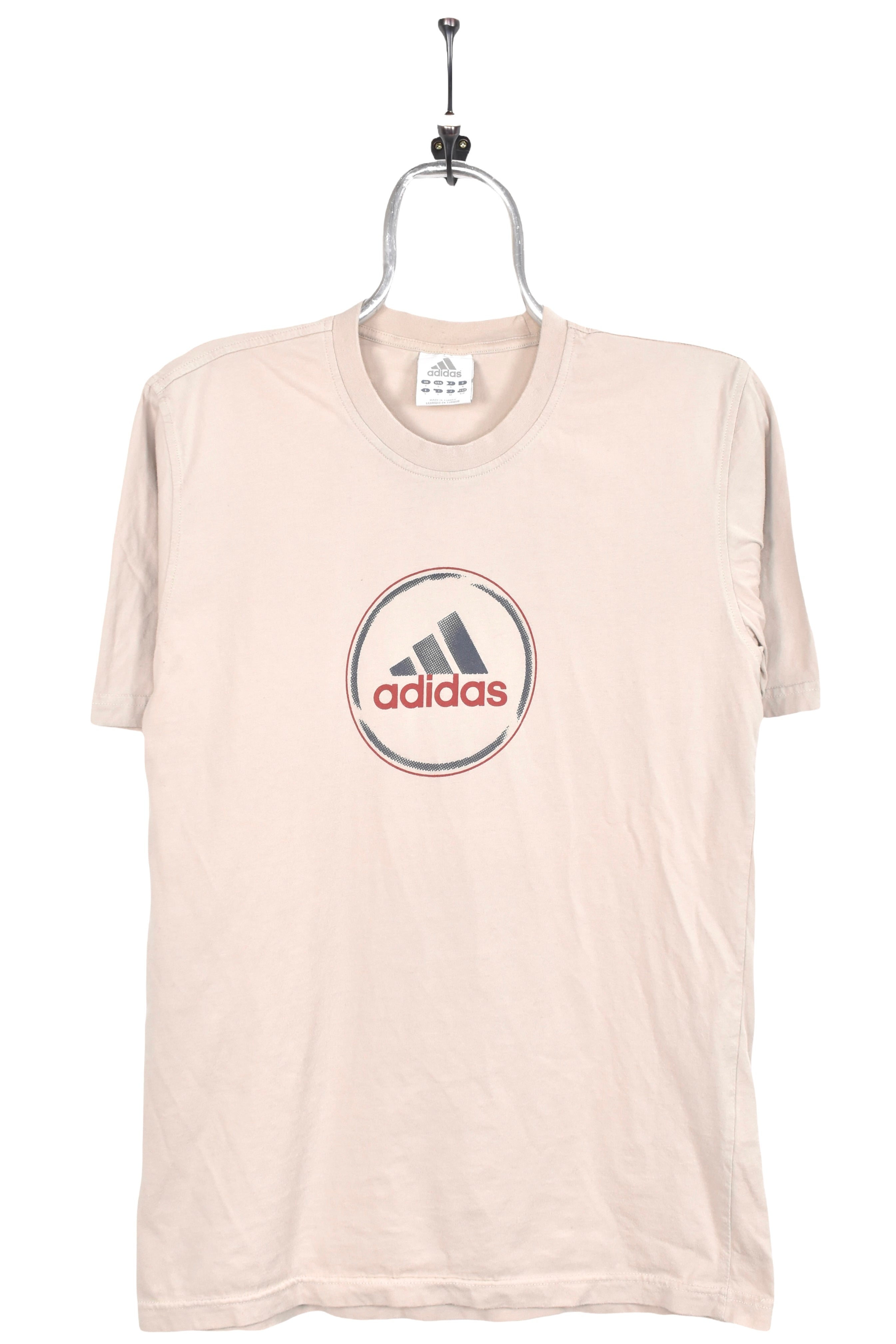 Vintage Adidas shirt, cream graphic tee - AU Small ADIDAS
