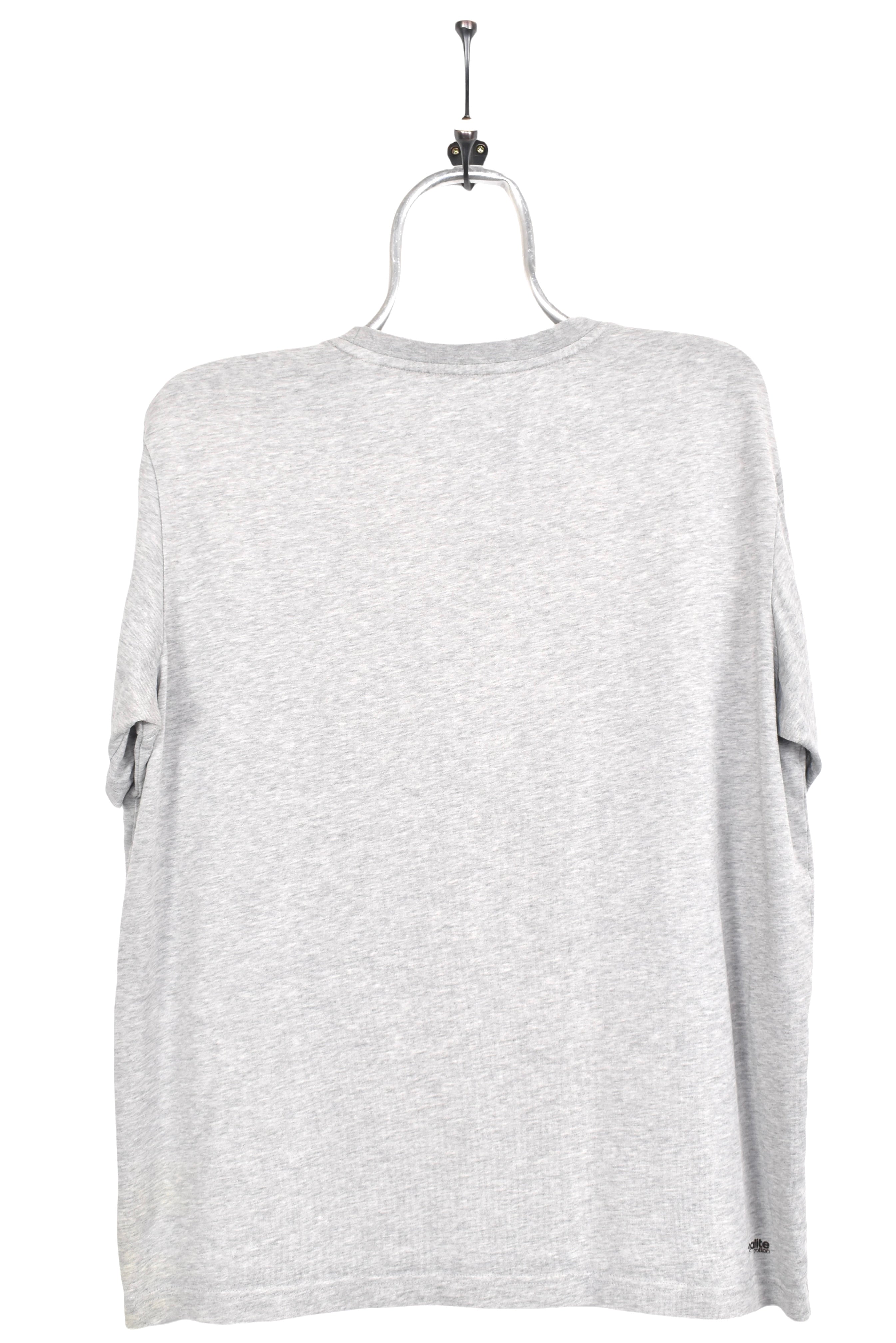 Modern Adidas shirt, athletic grey graphic tee - AU Medium ADIDAS