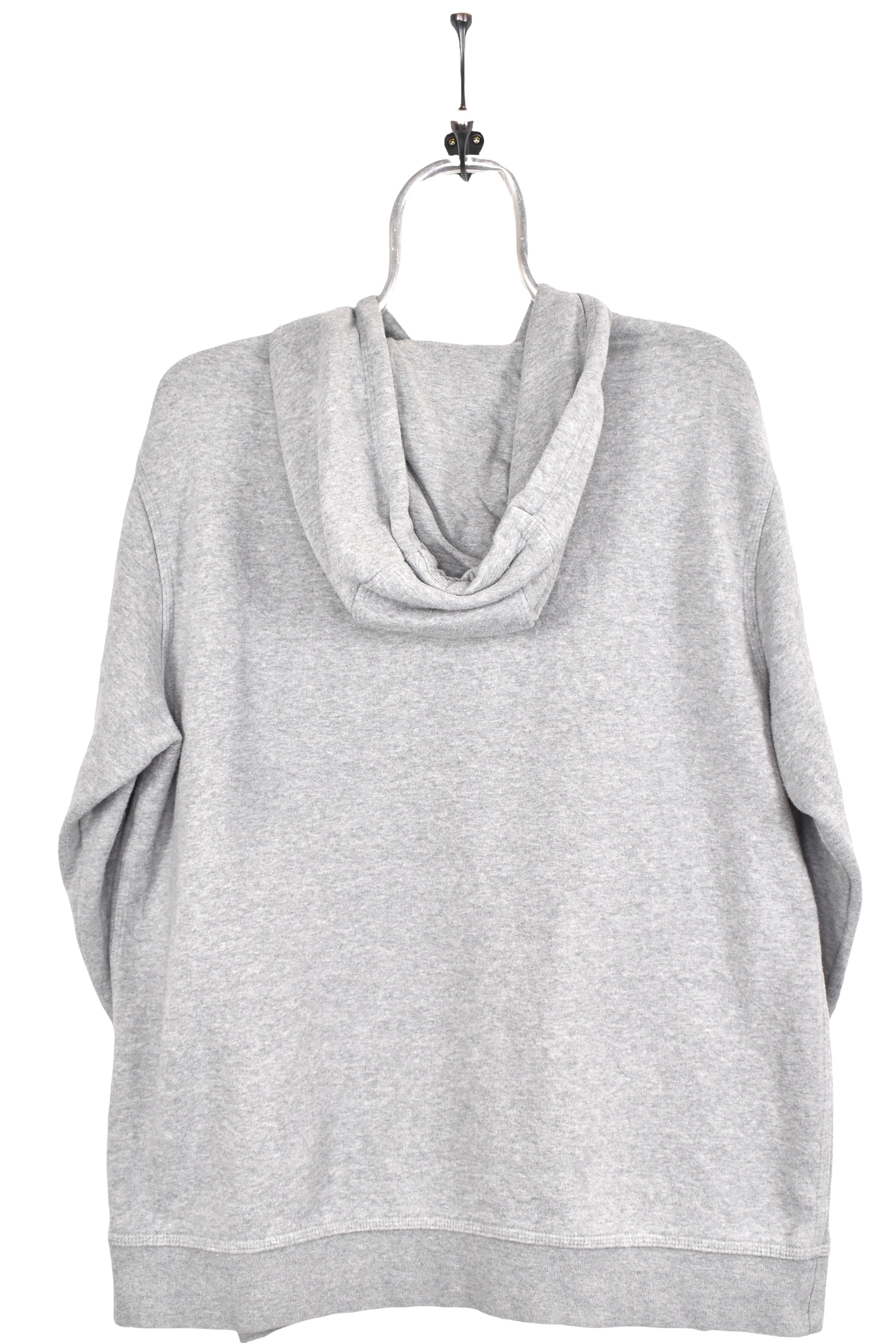 Vintage Nike hoodie, grey embroidered sweatshirt - AU Large NIKE