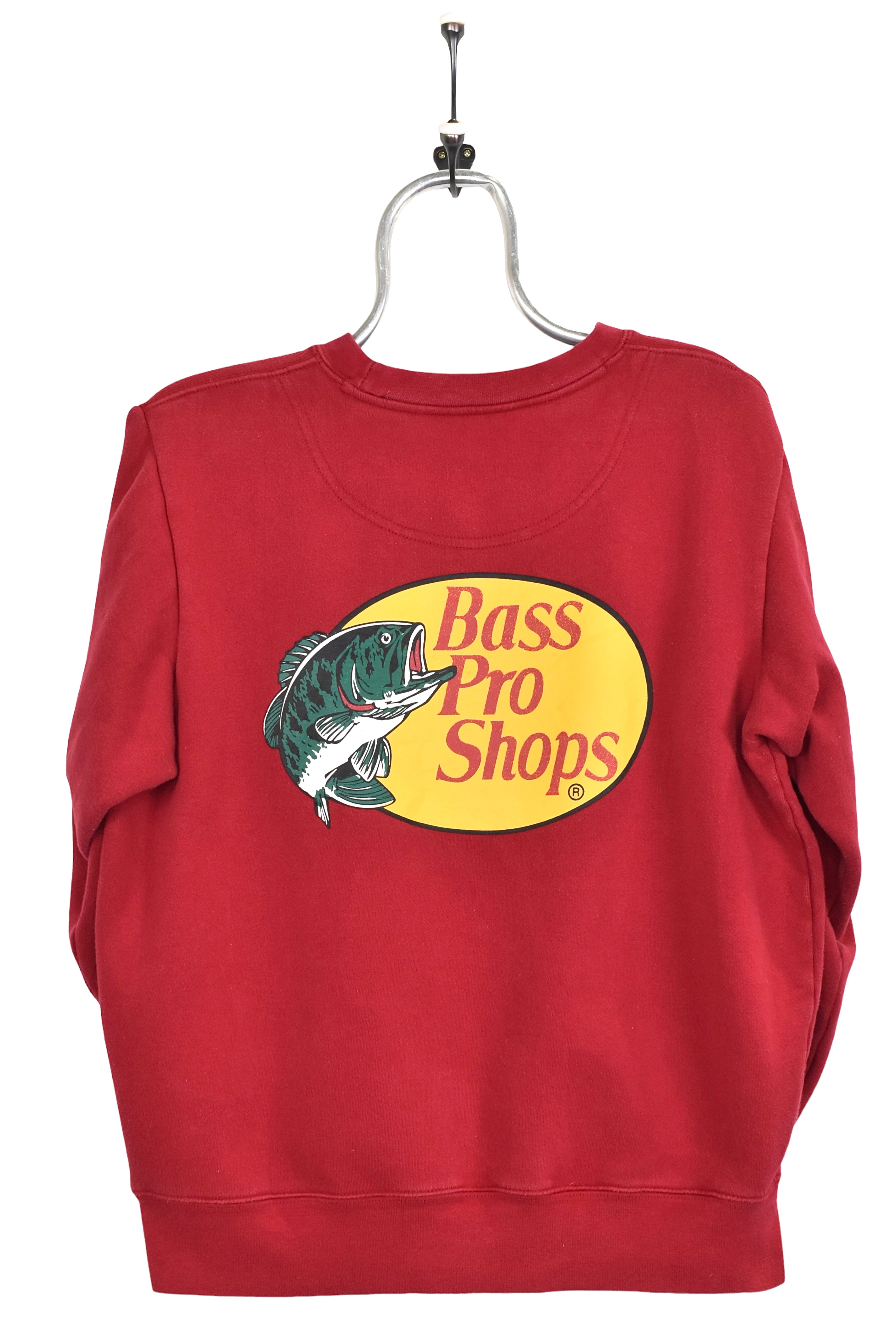 Vintage Bass Pro Shops sweatshirt, red graphic crewneck - AU Small
