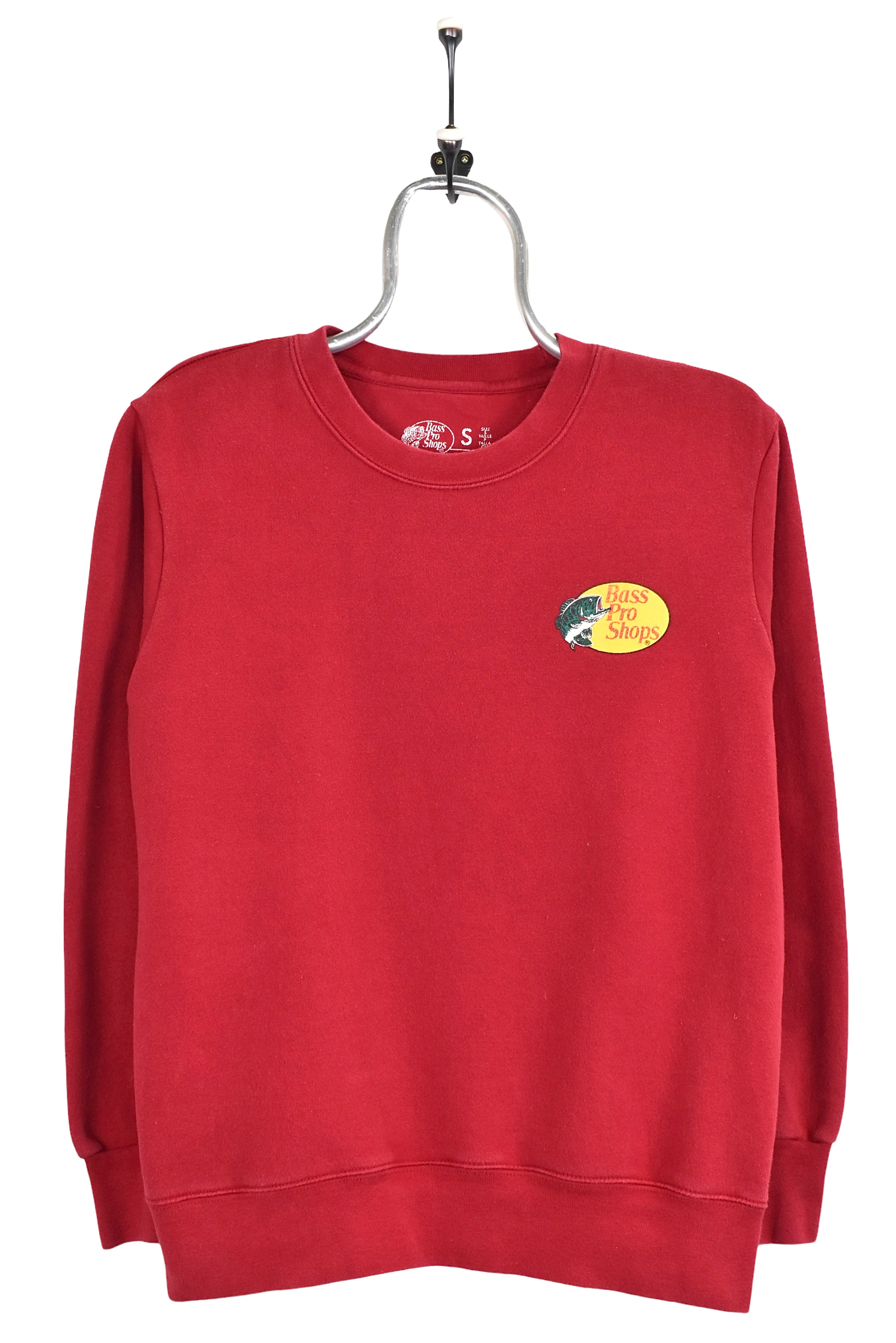 Vintage Bass Pro Shops sweatshirt, red graphic crewneck - AU Small