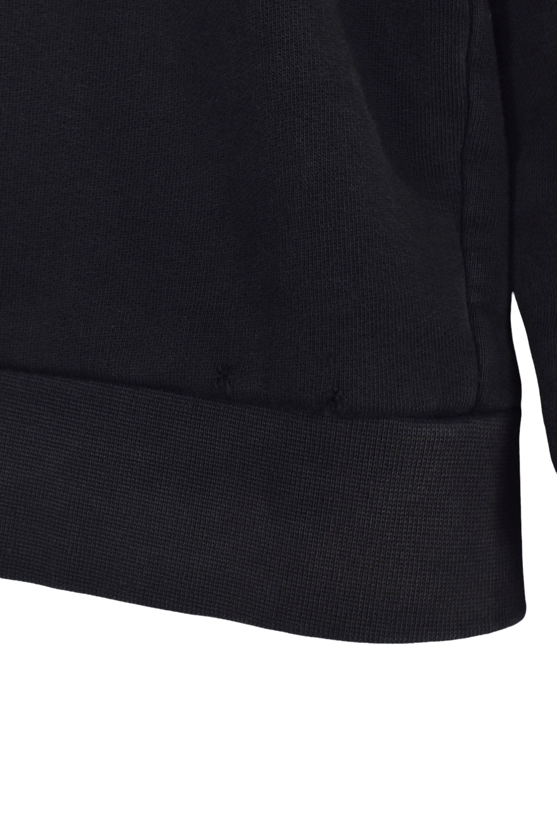Vintage Lacoste hoodie, black basic sweatshirt - Medium