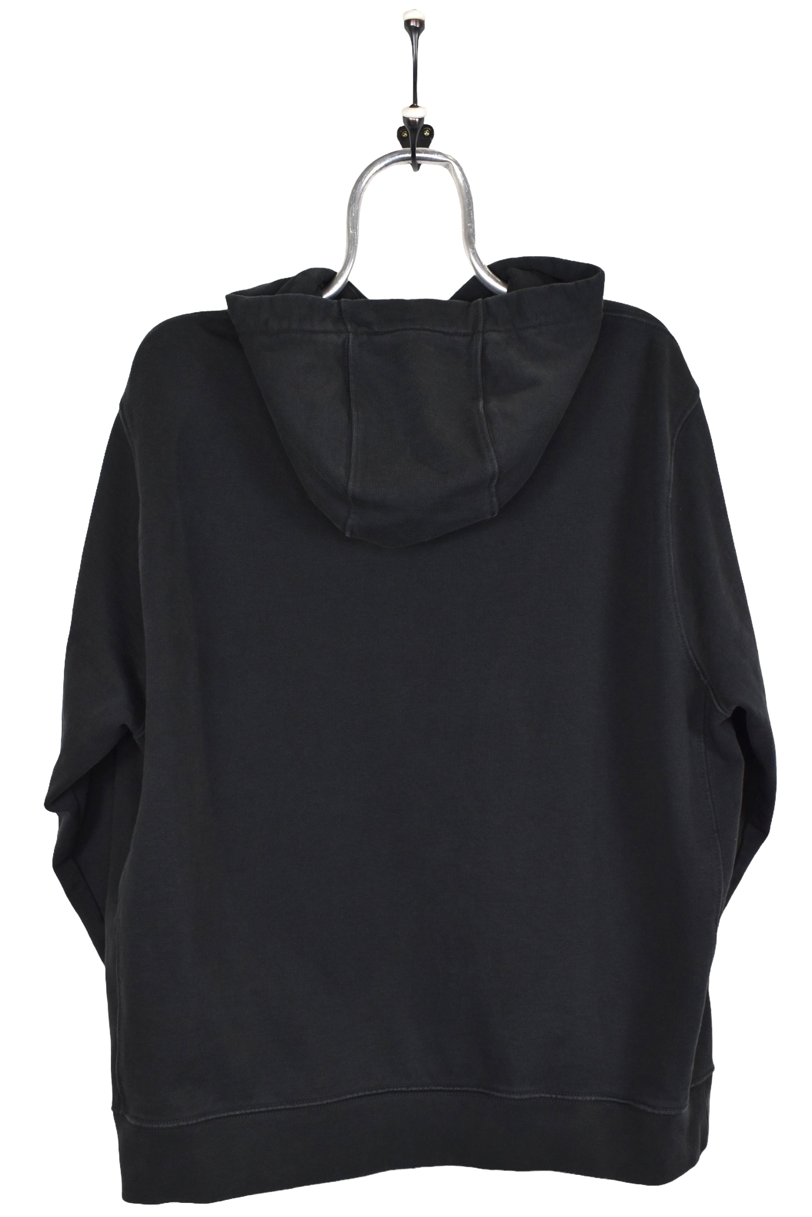 Vintage Nike hoodie, black embroidered sweatshirt - Large