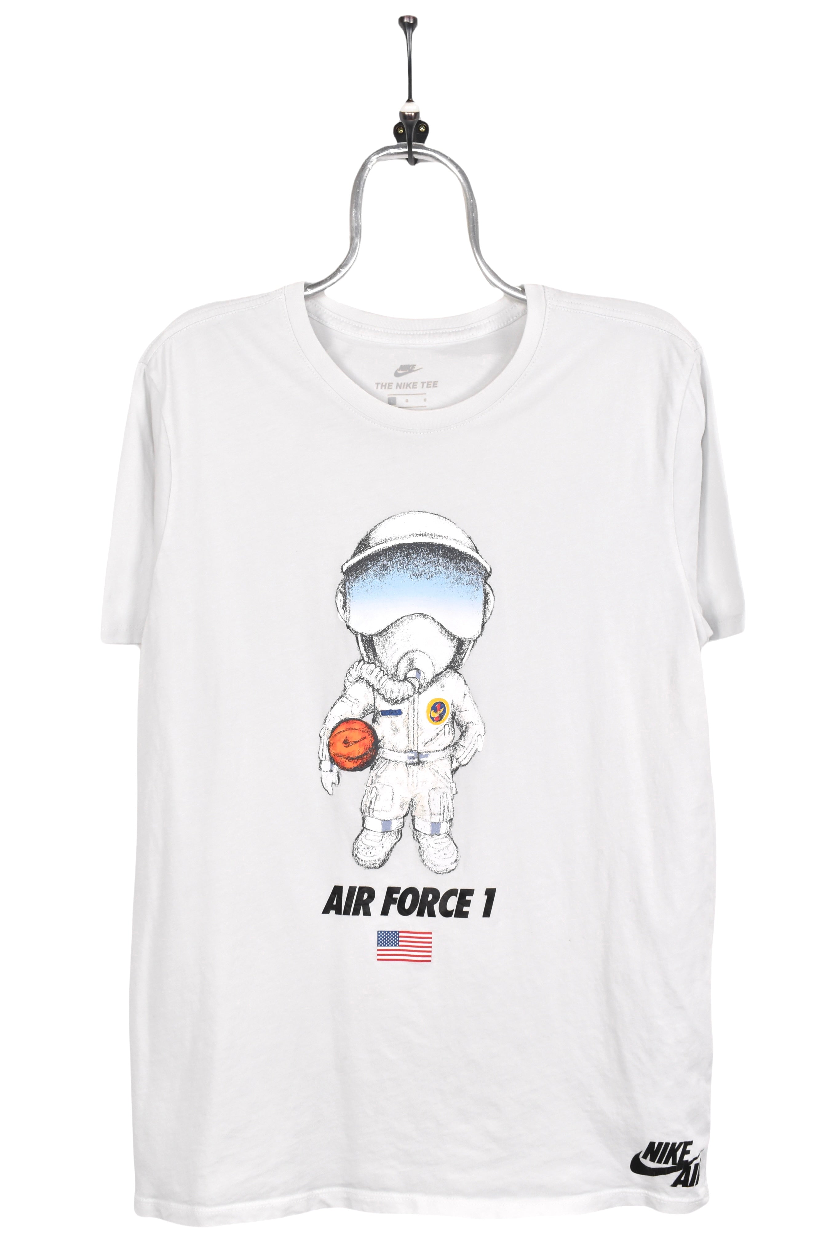 Modern Nike Air shirt, white graphic tee - AU Medium NIKE