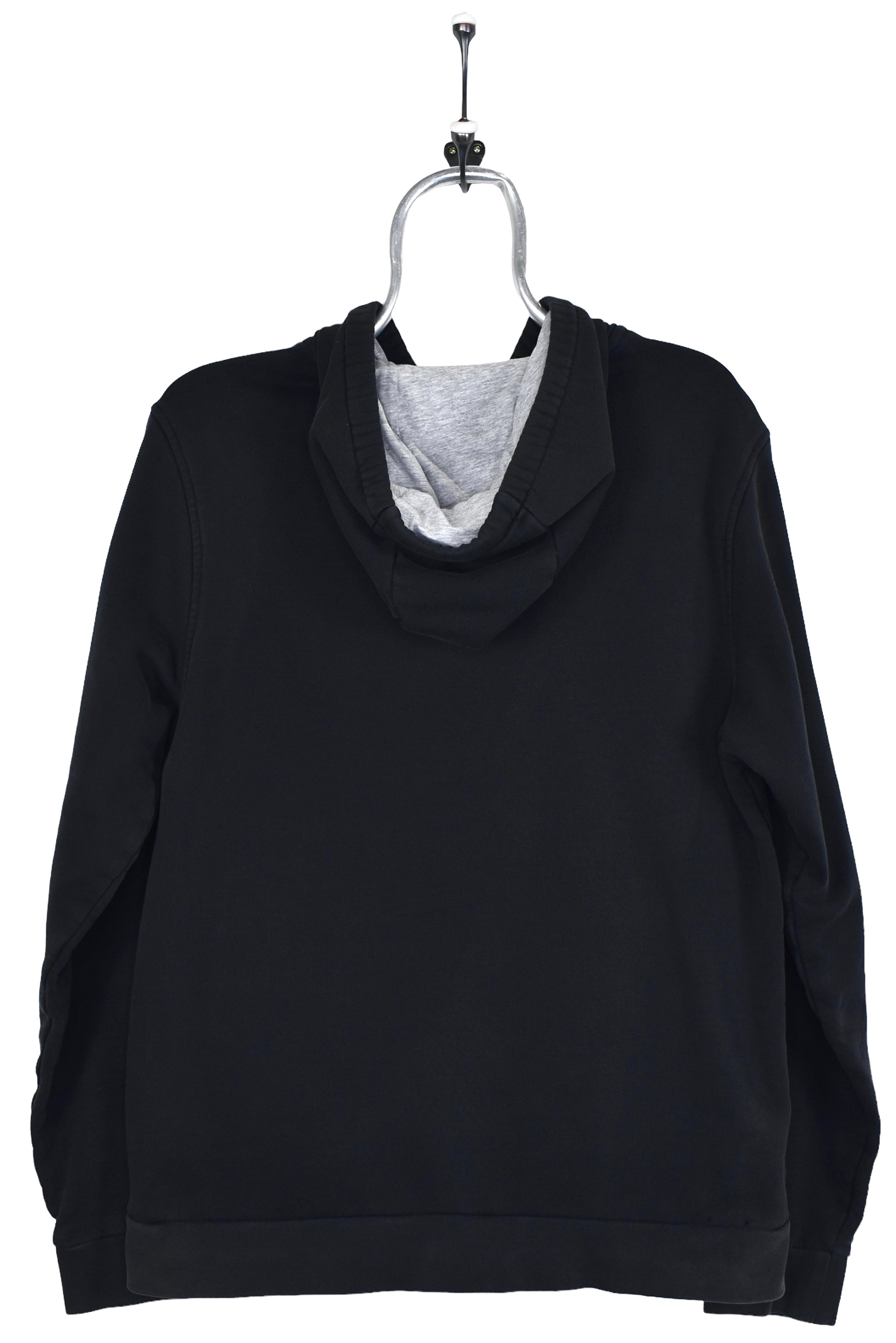 Vintage Lacoste hoodie, black basic sweatshirt - Medium