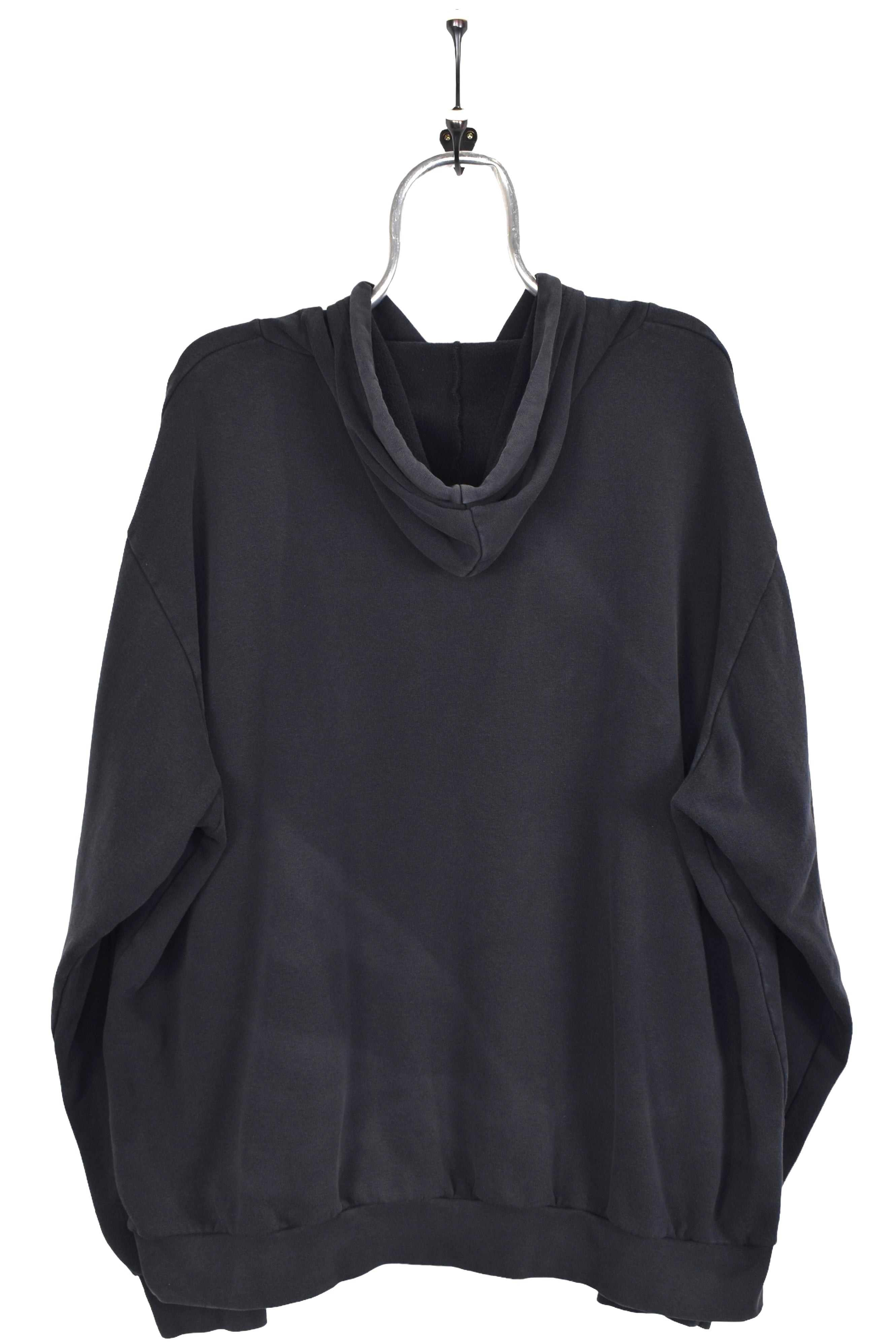 Vintage Nike Air hoodie, black embroidered sweatshirt - XXL